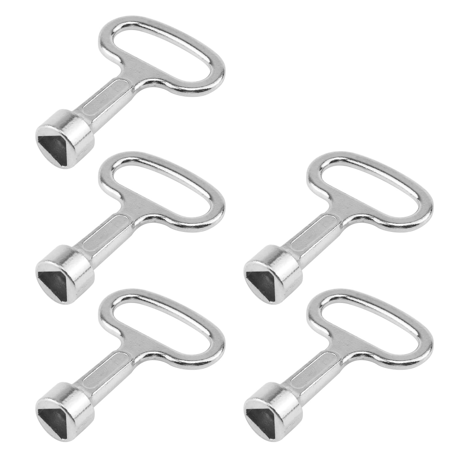 T Tulead Triangular Socket Key Triangle Cabinet Triangle,2″×1.5″, Silver
