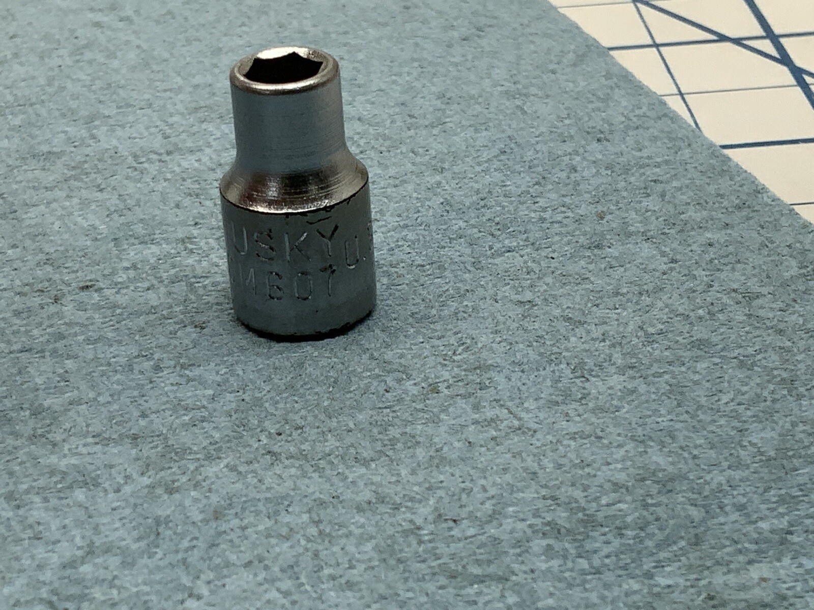 HUSKY CM-607, 1/4 drive 7/32in. 6pt Socket, USA Made