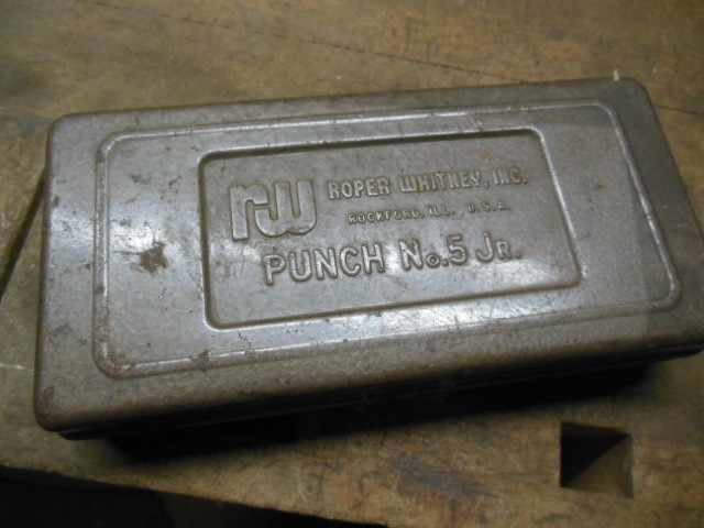 vintage Roper Whitney Punch #5 Jr kit complete with 7 bits old shop tool