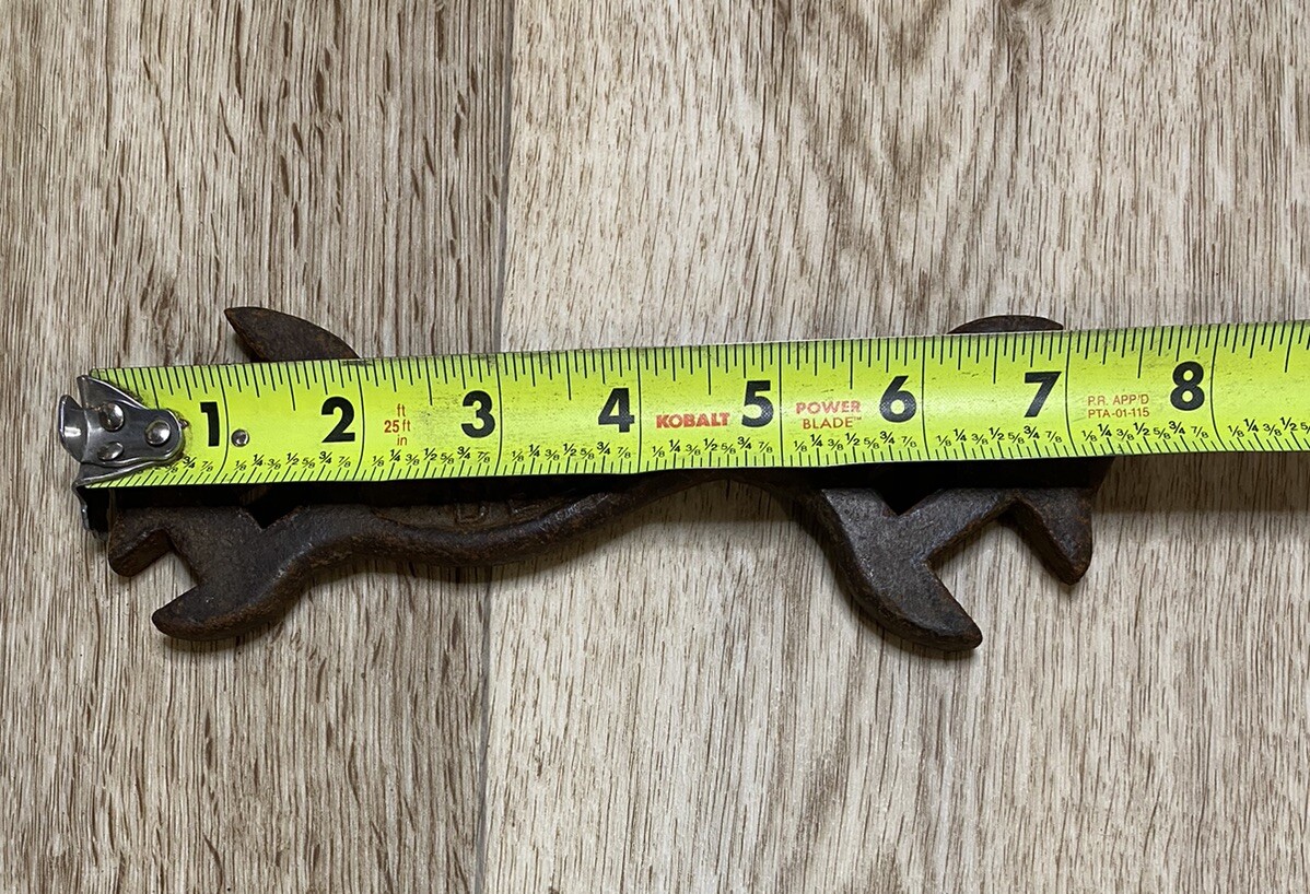Vintage Cast Iron Deering Wrench Plow Tool Farm Implement Casted 7.5”