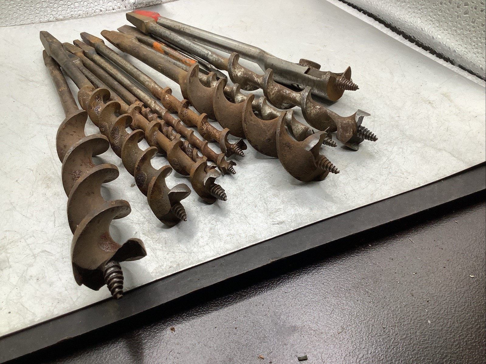 (12) Vintage Brace Auger Bits IRWIN MILLERS FALLS CRAFTSMAN SNELL PEXTO