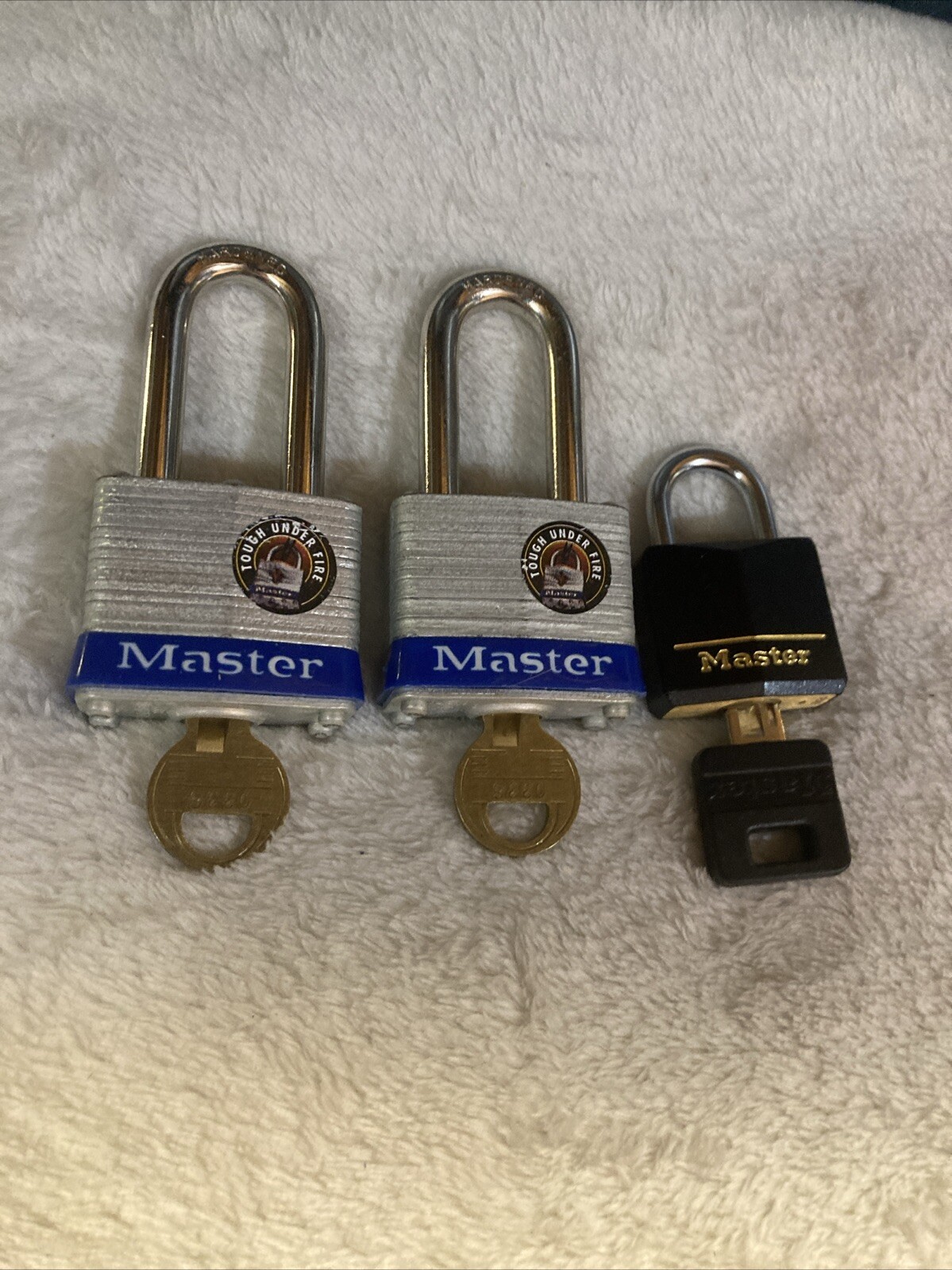 3 master locks new with key No Packaging