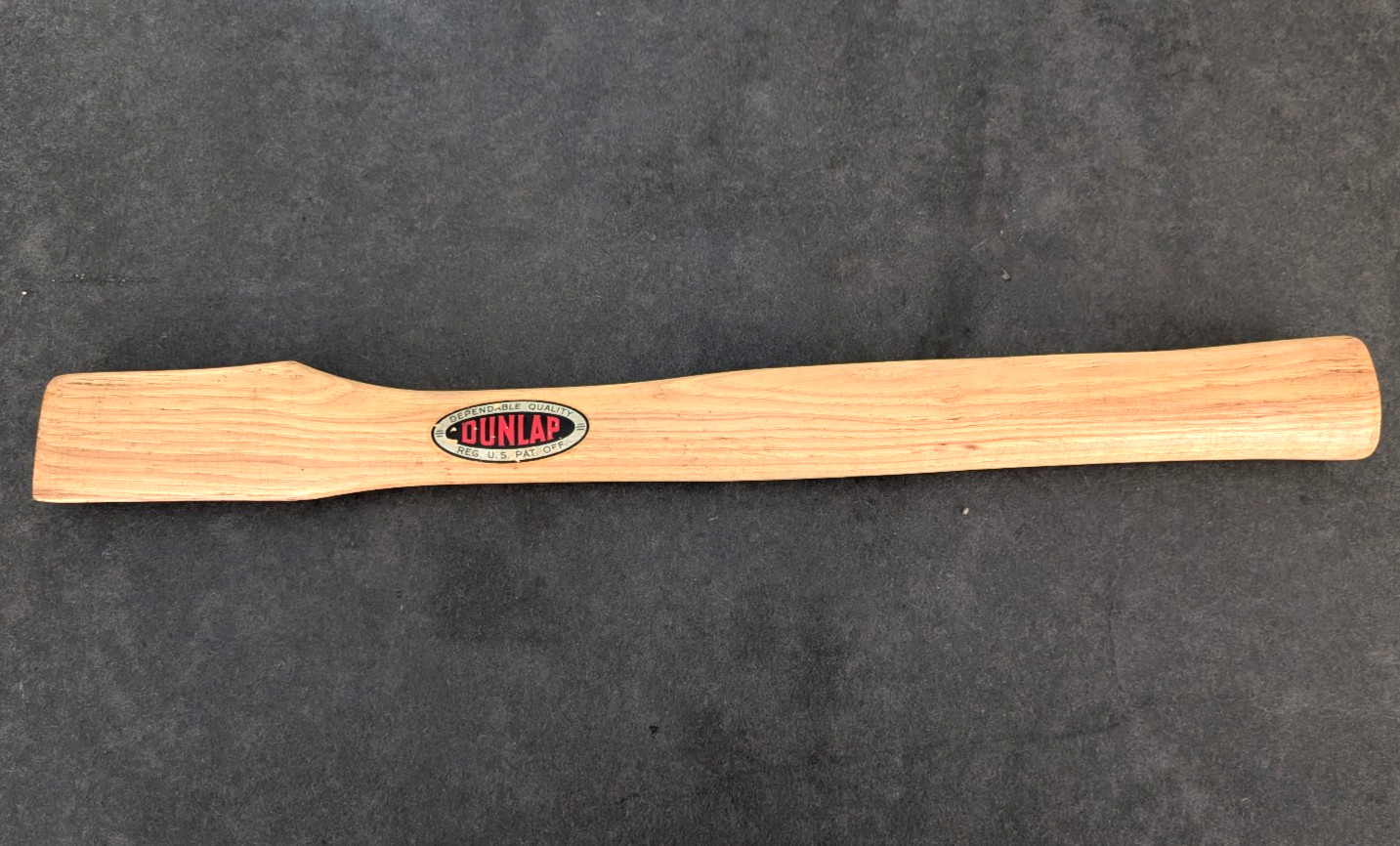 Vintage Dunlop NOS Hatchet Handle Hickory Complete Decal Extra Long 18 1/4″ Nice