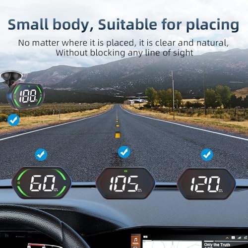 Universal GPS Speedometer HUD for Cars – 2025 New Head Up Display with Green