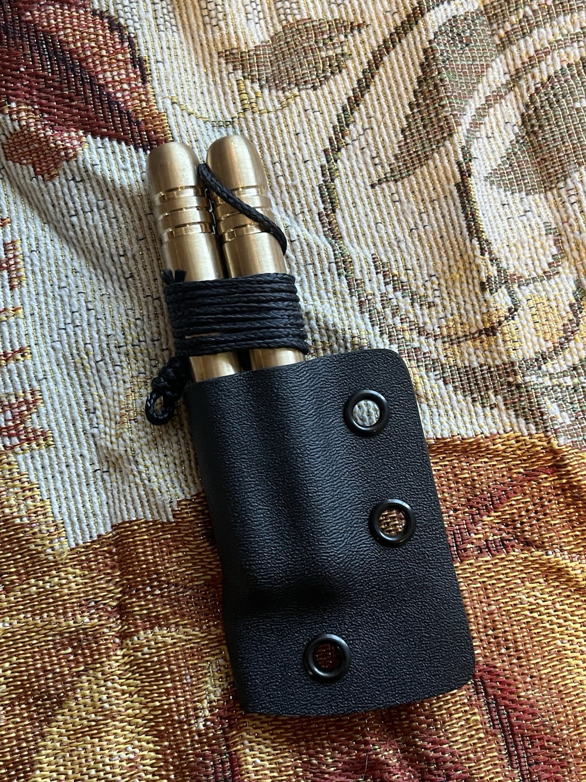 Brass Handle Garrote With Kydex Sheath
