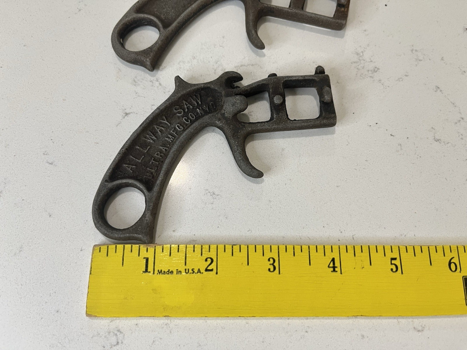 Lot of 2 Vintage Allway Pistol Grip Saws Ultra Mfg.Co NYC