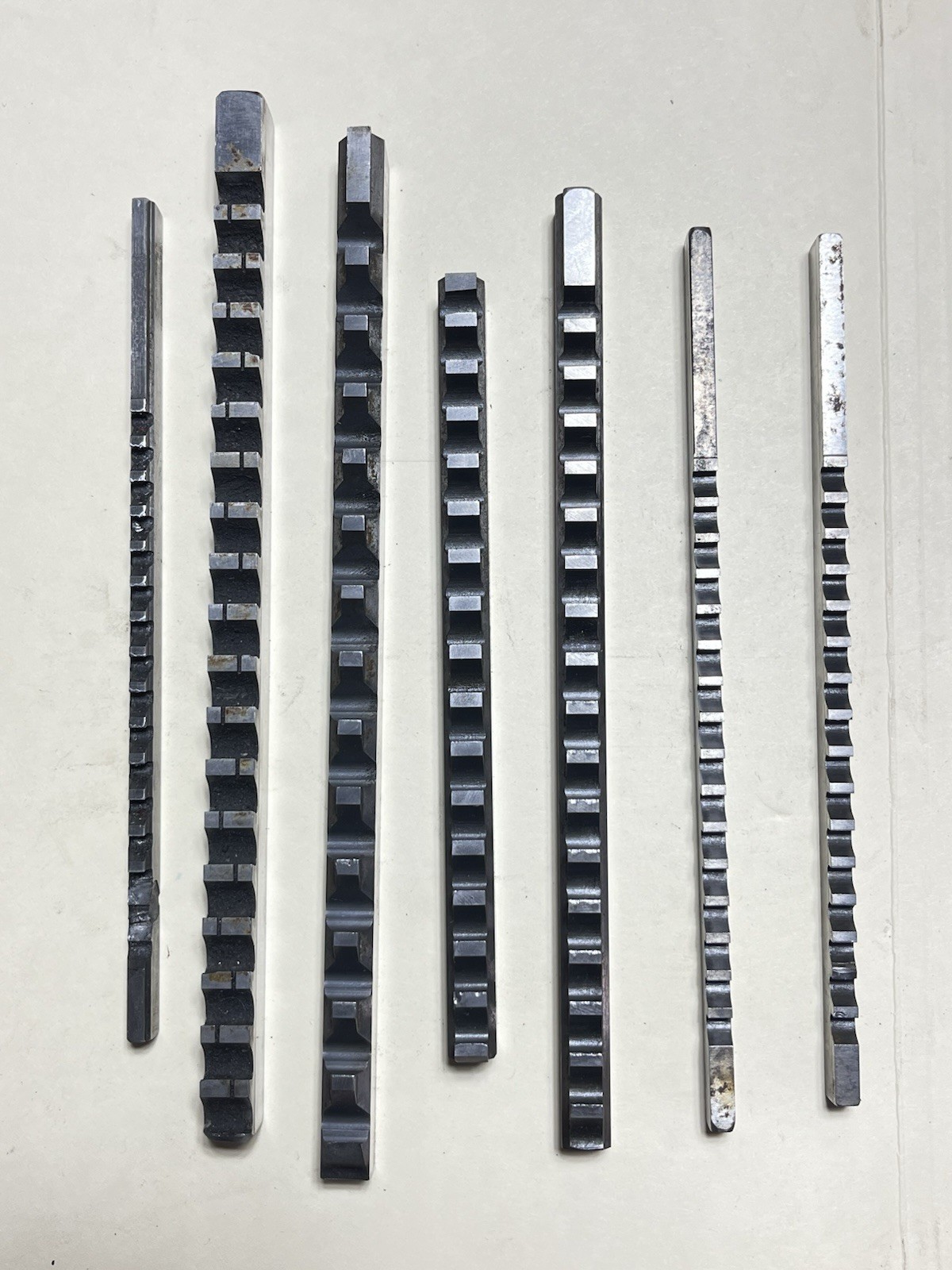 7 Machinist Broaches Some Broken, Used
