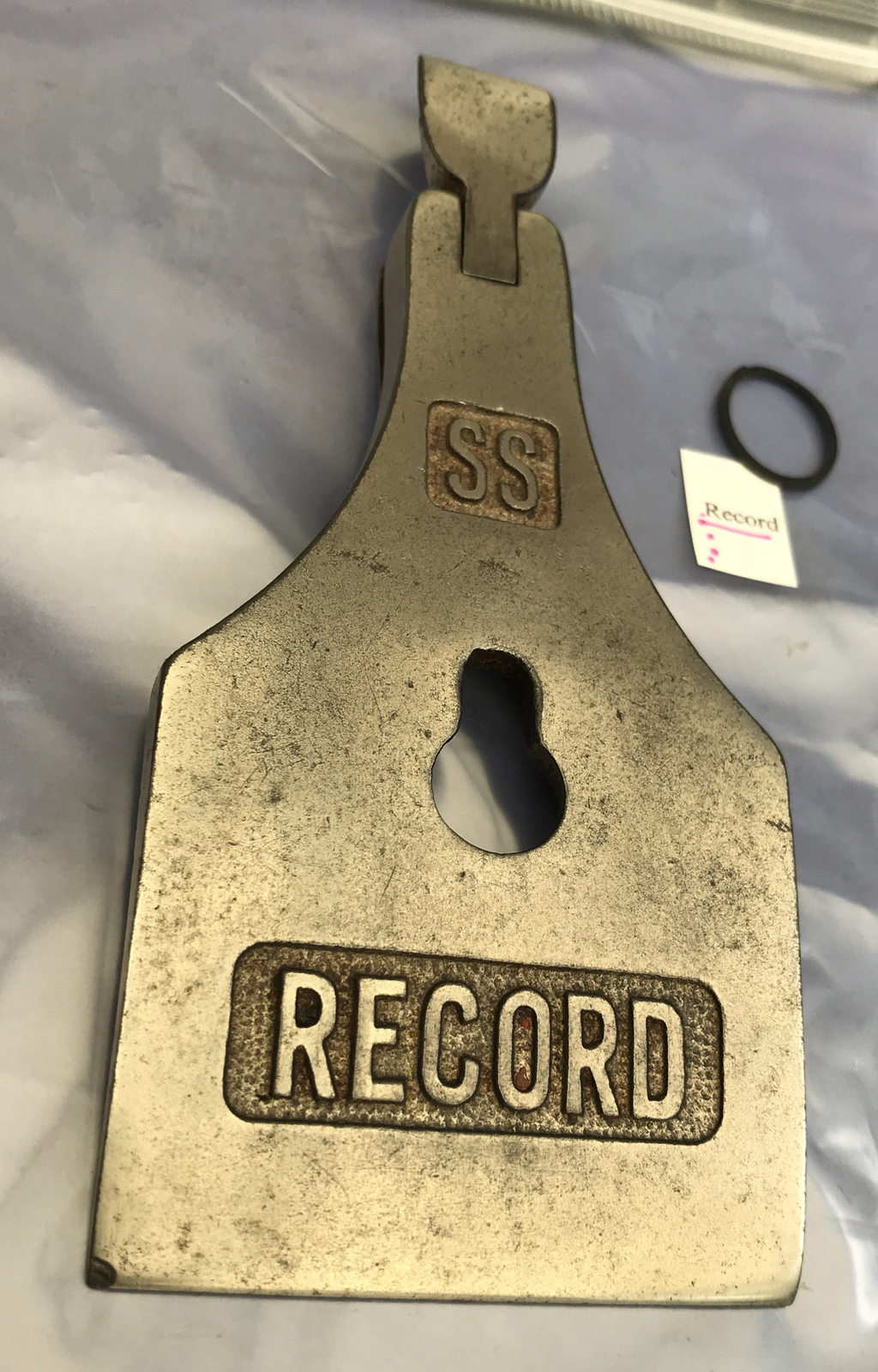 Record Plane cap 2⅜” Width 4 1/2, 5½, 6, 7 SS stay set iron cap 2-3/8″