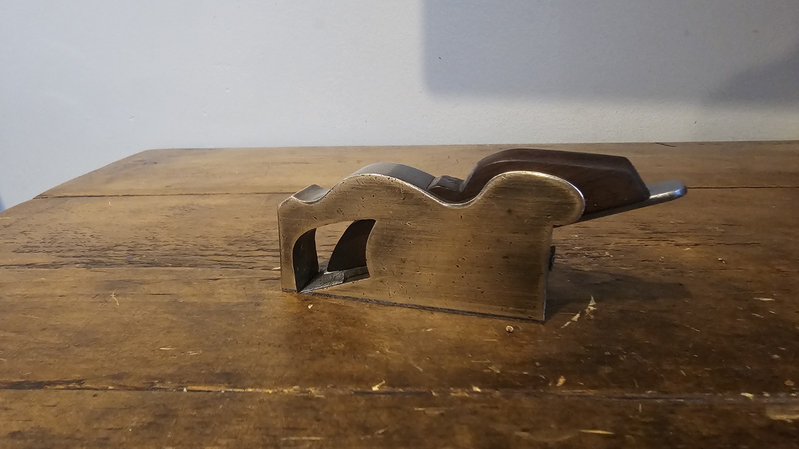Vintage Holland Bullnose Plane. Gunmetal with Steel Sole.