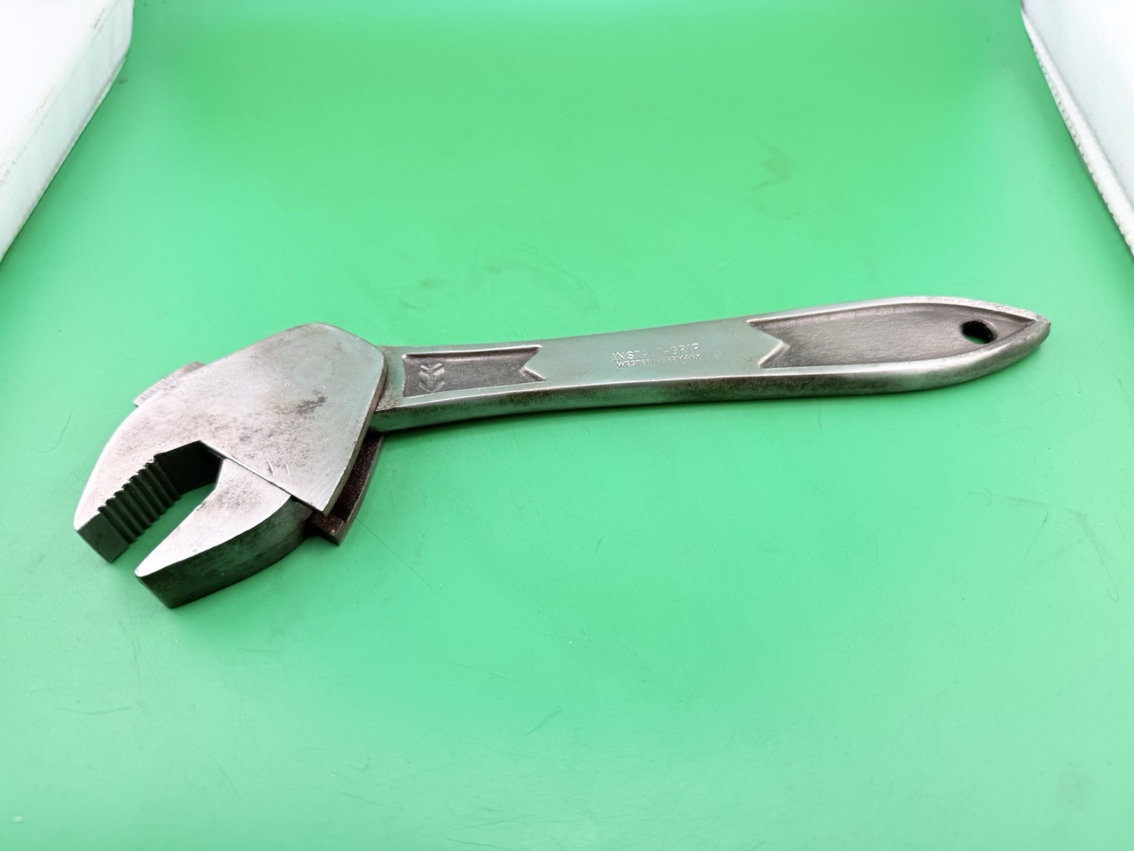 Vintage Instant Grip 10 1/2” Wrench Tool Made in Western Germany Excellent Cond.