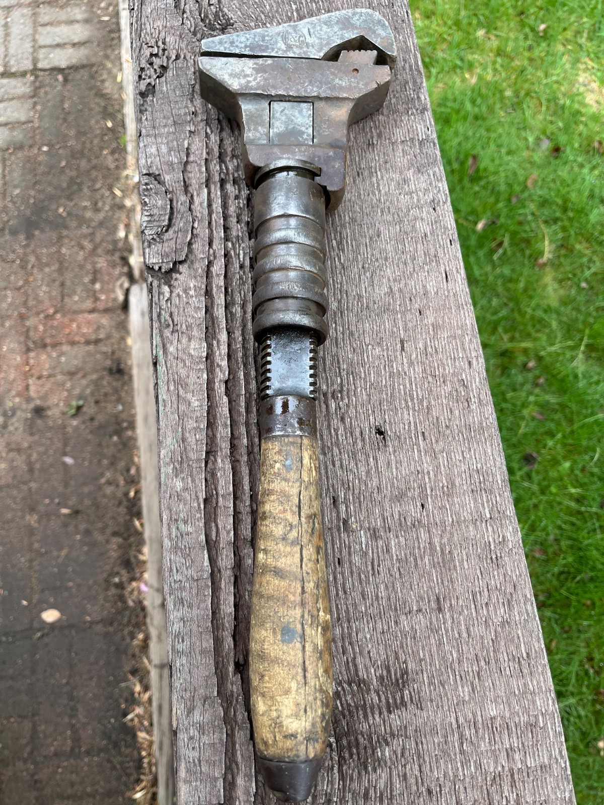 Vintage 16″ Bemis And Call Combo Monkey And Pipe Wrench