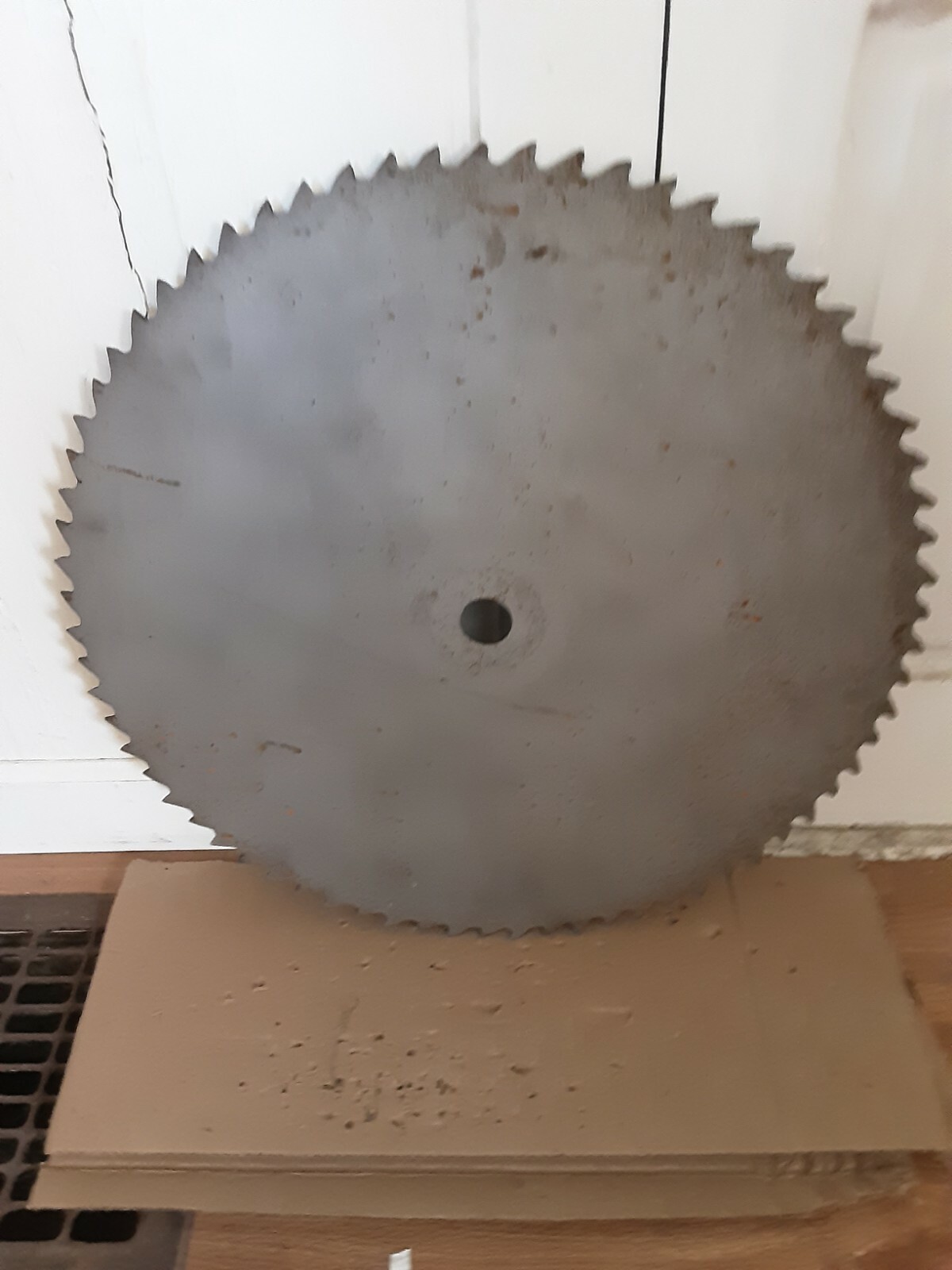 Large Buzz Saw Blade 23 1/8 ” Diameter Solid Sawblade 1 3/8in Hub