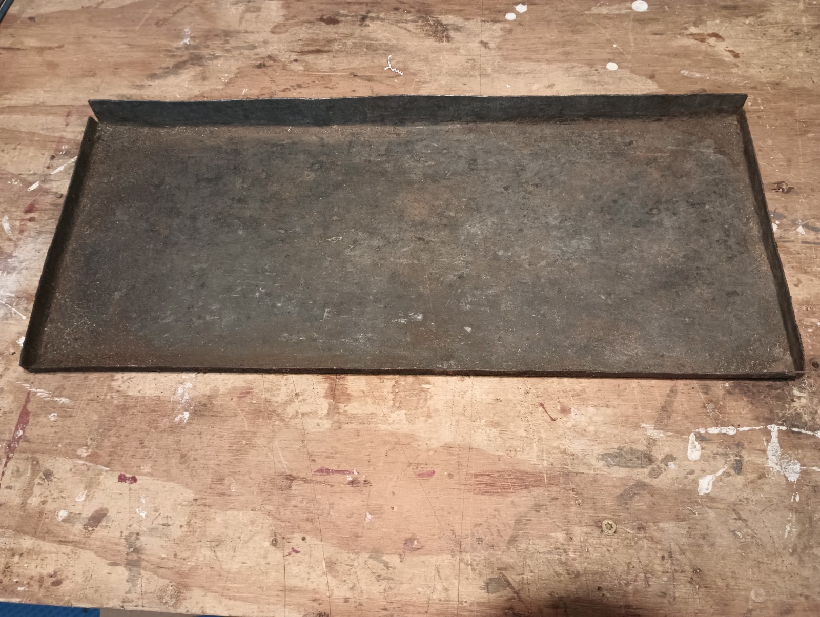 Old Green Metal Tractor Tool Box