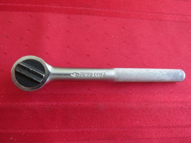 Vintage Powr-Kraft 1/4″ inch Drive Ratchet w/ Knurled Handle 4.5″ 84W4758 USA