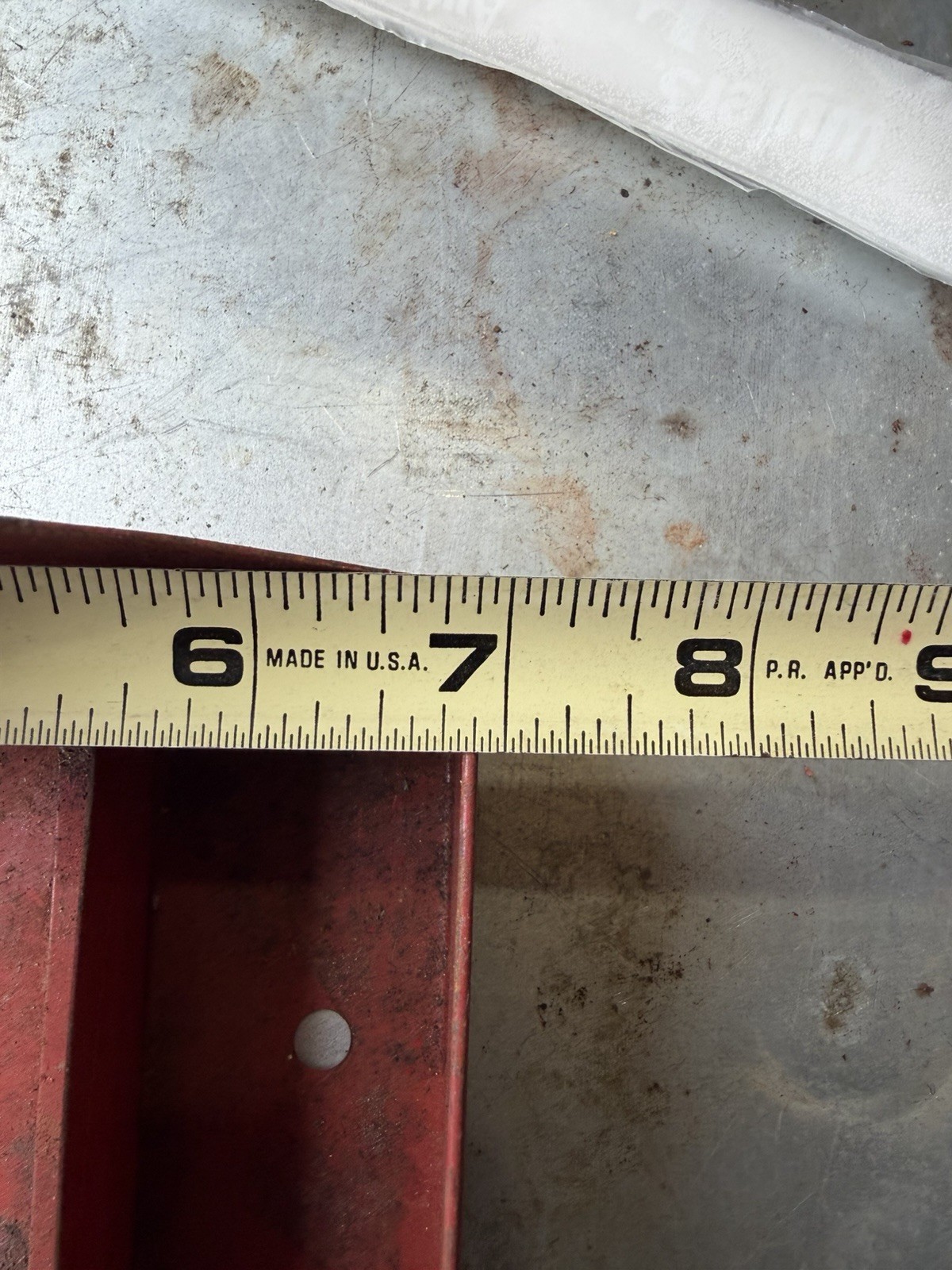 Vintage Craftsman Tool Box Red Metal Tray Only Organizer W/Handle Sockets Holder