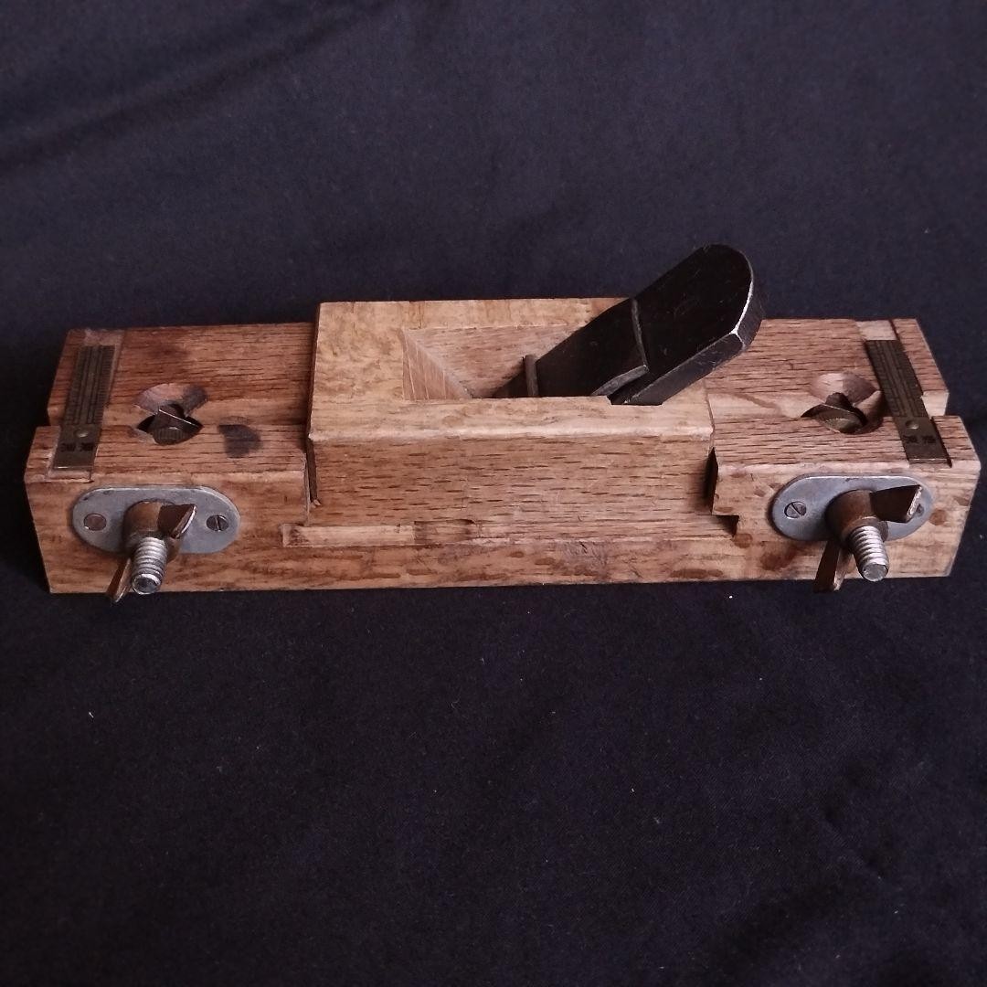 Japanese Saru-Hoo Men-Tori Kanna Chamfer Plane Auto-Feed Brass Woodworking Tool