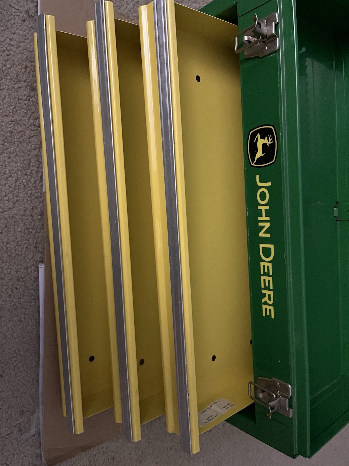 Green & Yellow John Deere 20” Portable Chest Tool Box With Drawers By Waterloo