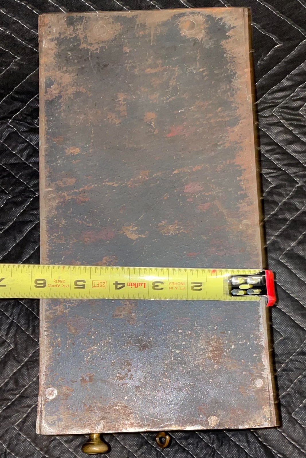 1850s-60s Herring Safe subtreasury lock box orig key 2 position bolt WALL Safe