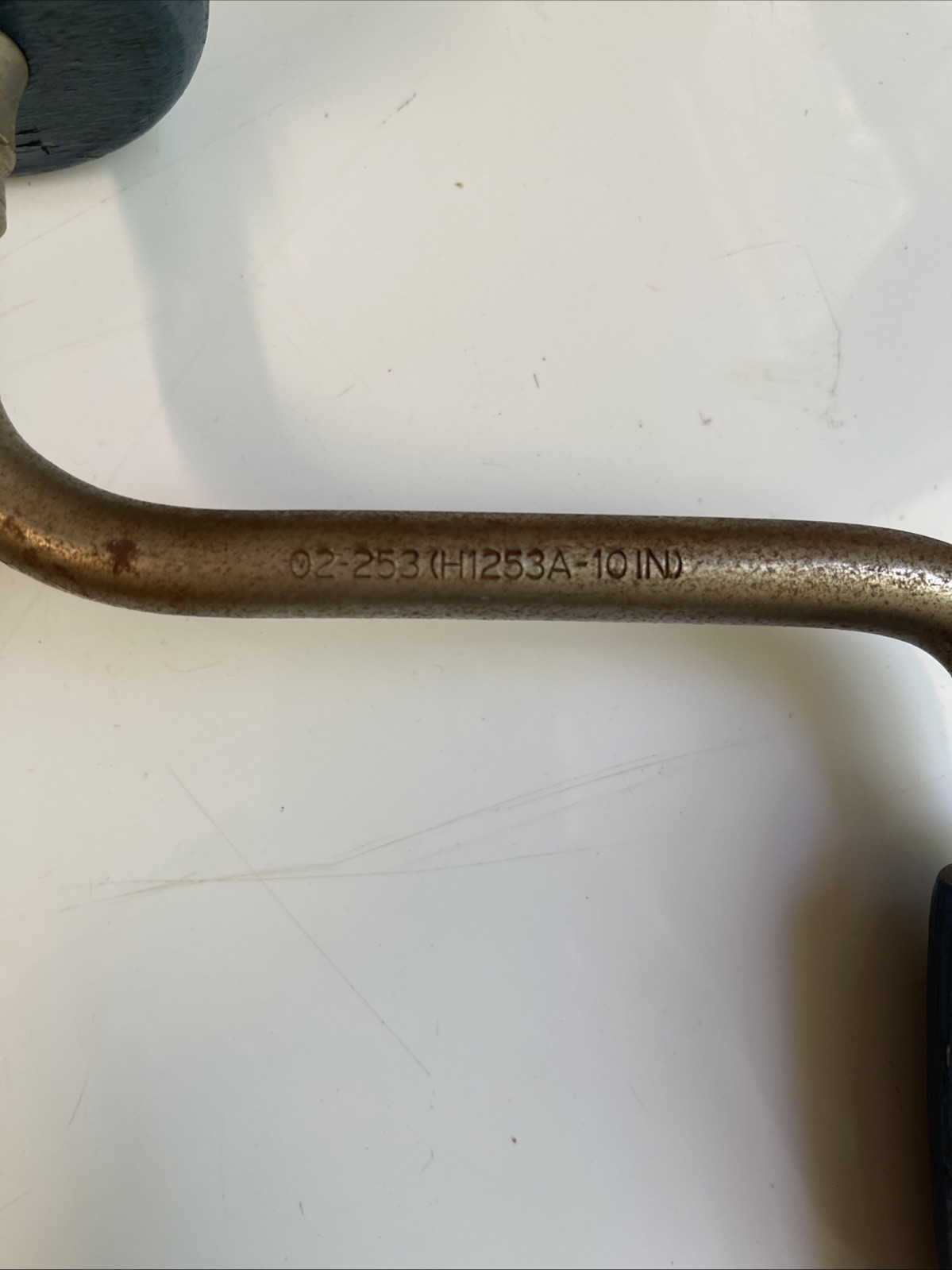 Vintage NOS Stanley 02-253 H1253A – 10” Ratcheting Bit Brace Hand Drill USA