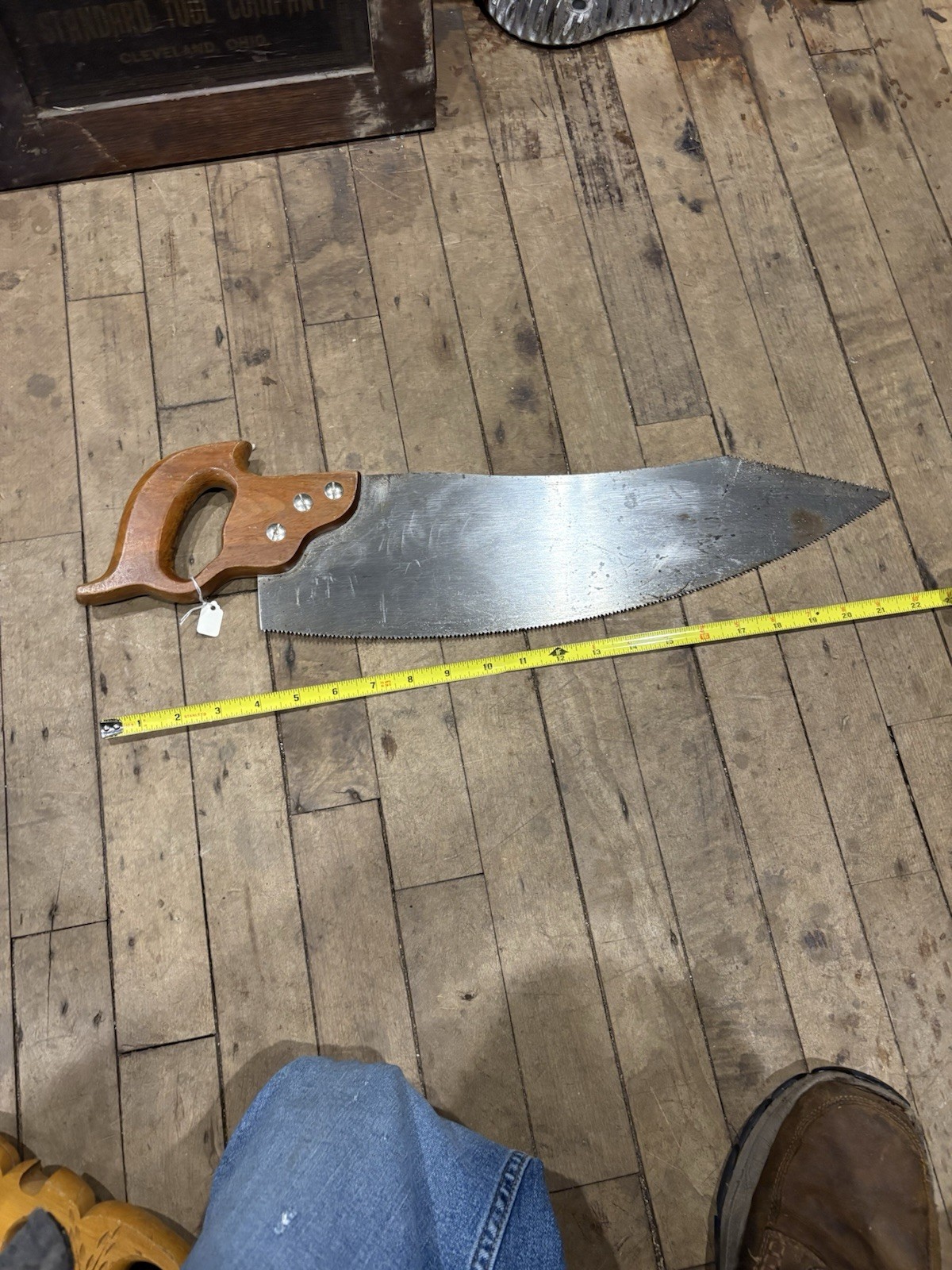 Wicked Sharp Late c1910 E.C. Atkins No.100 NOS NEVER USED Special Flooring Saw