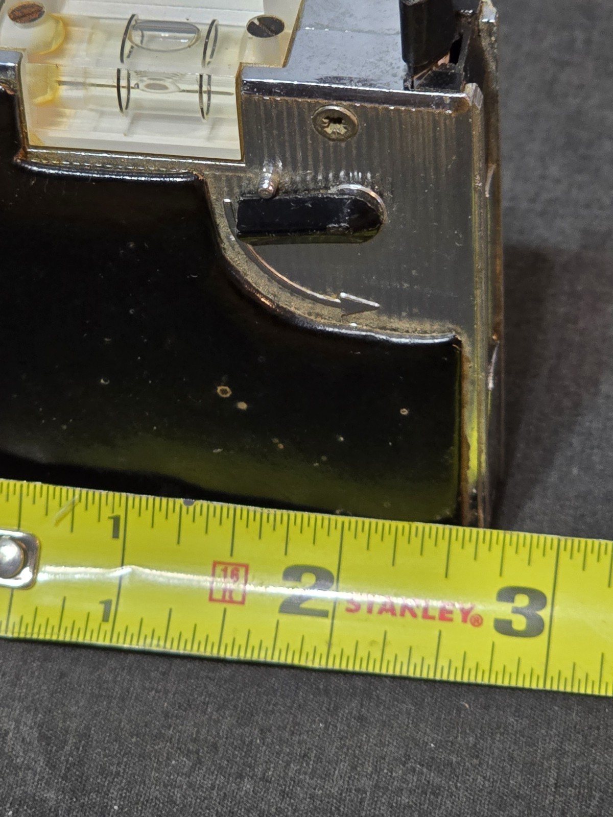 Vtg Massanfang Origine Tape Measure W/ Integrated Spirit Level Made In France