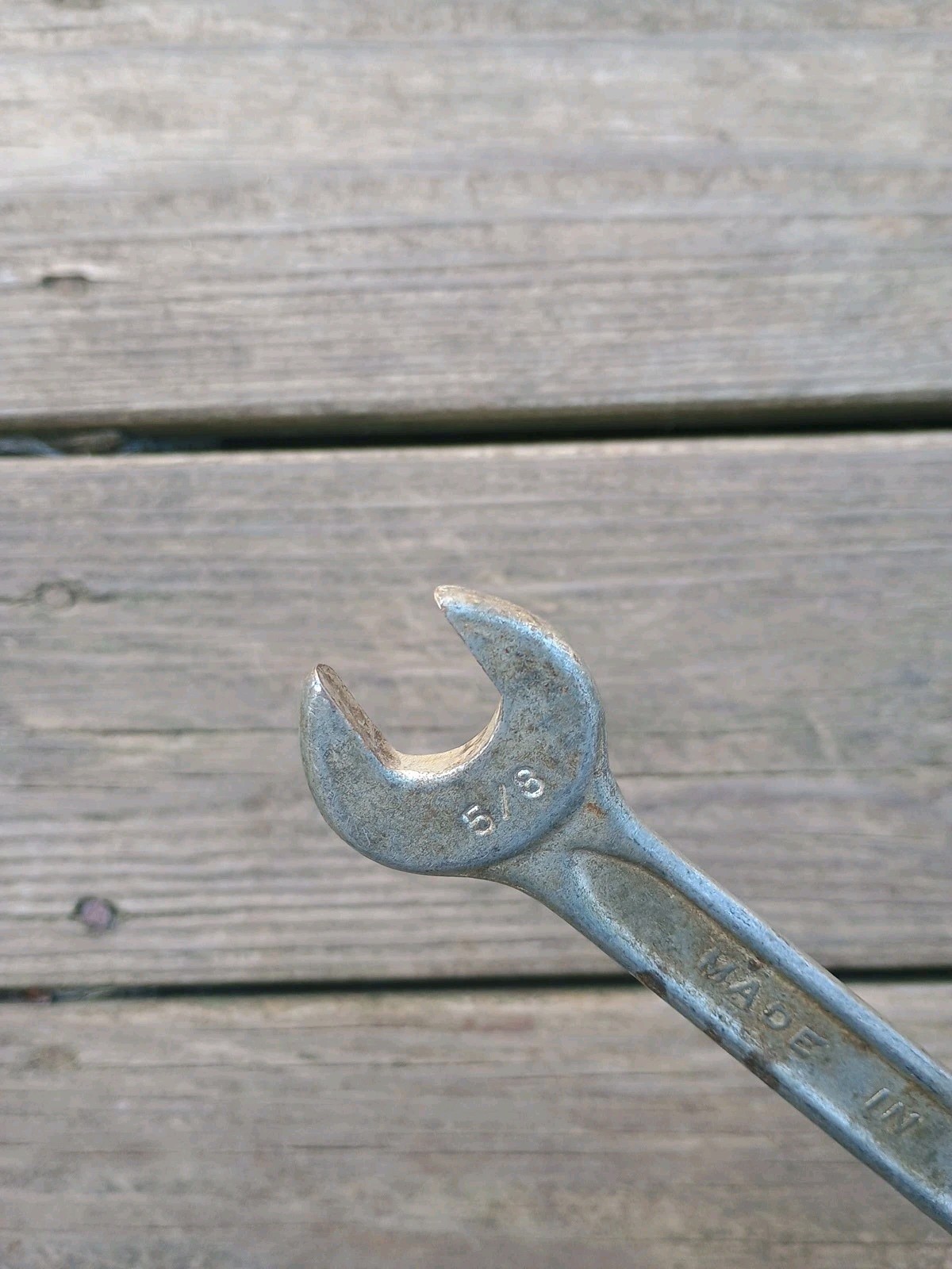 Vintage Indestro 3/4” x 5/8” Open End Wrench Forged Select Steel 0729 USA