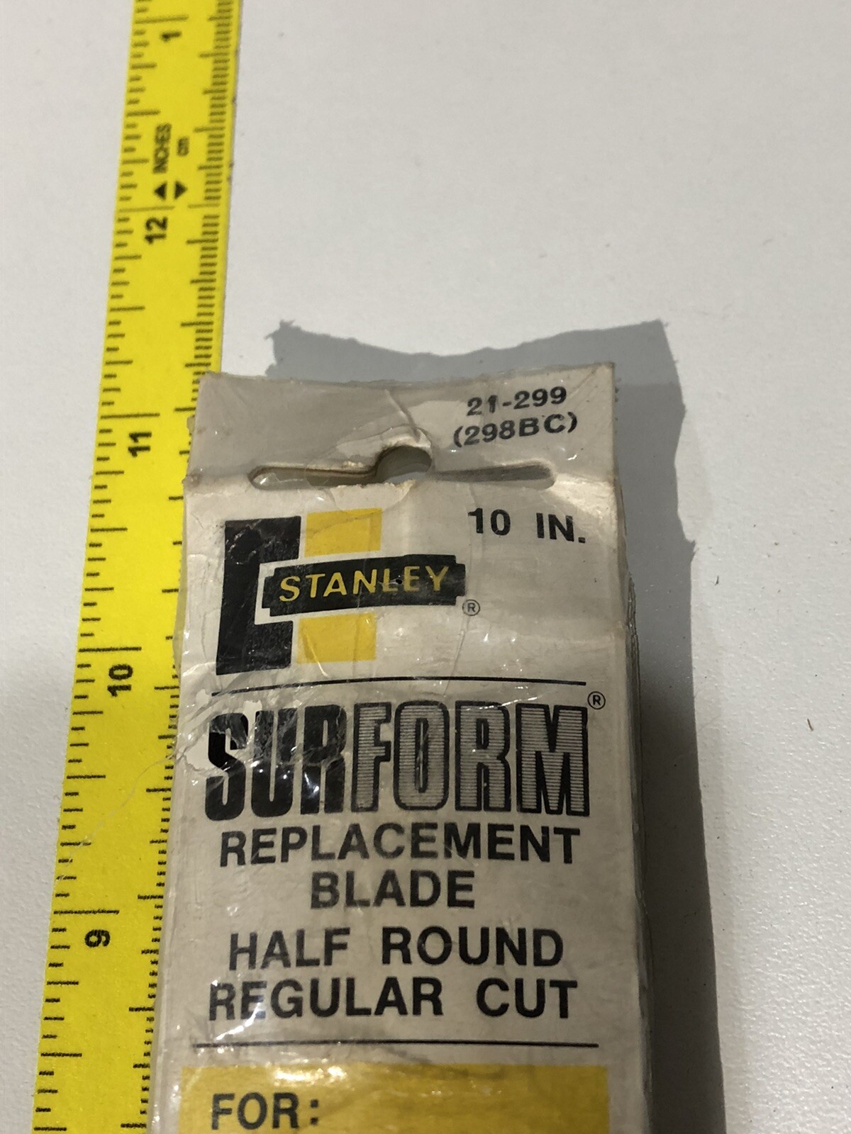NOS Stanley Surform Half Round Blade No.21-299 10″ Cutter Fits the 295 & 296 OLD