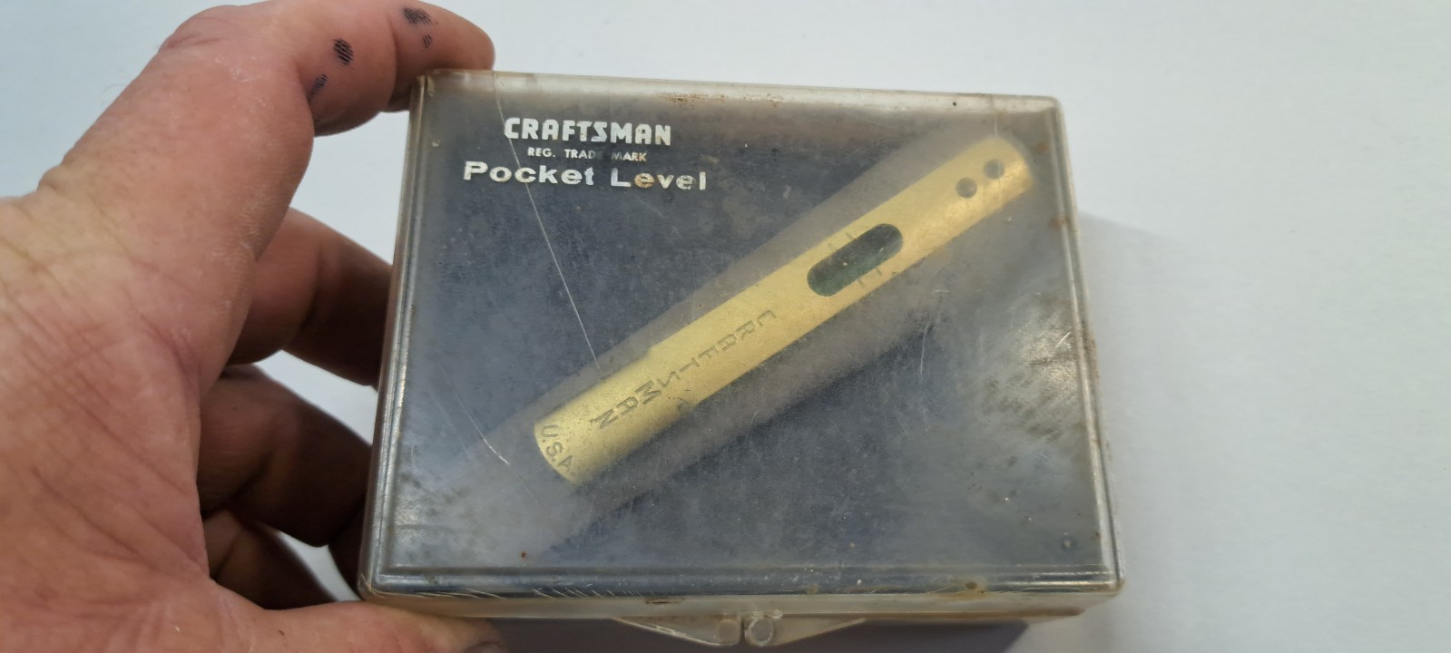Vintage Sears Craftsman Pocket Level No. 4624 + Case Instructions (71505)