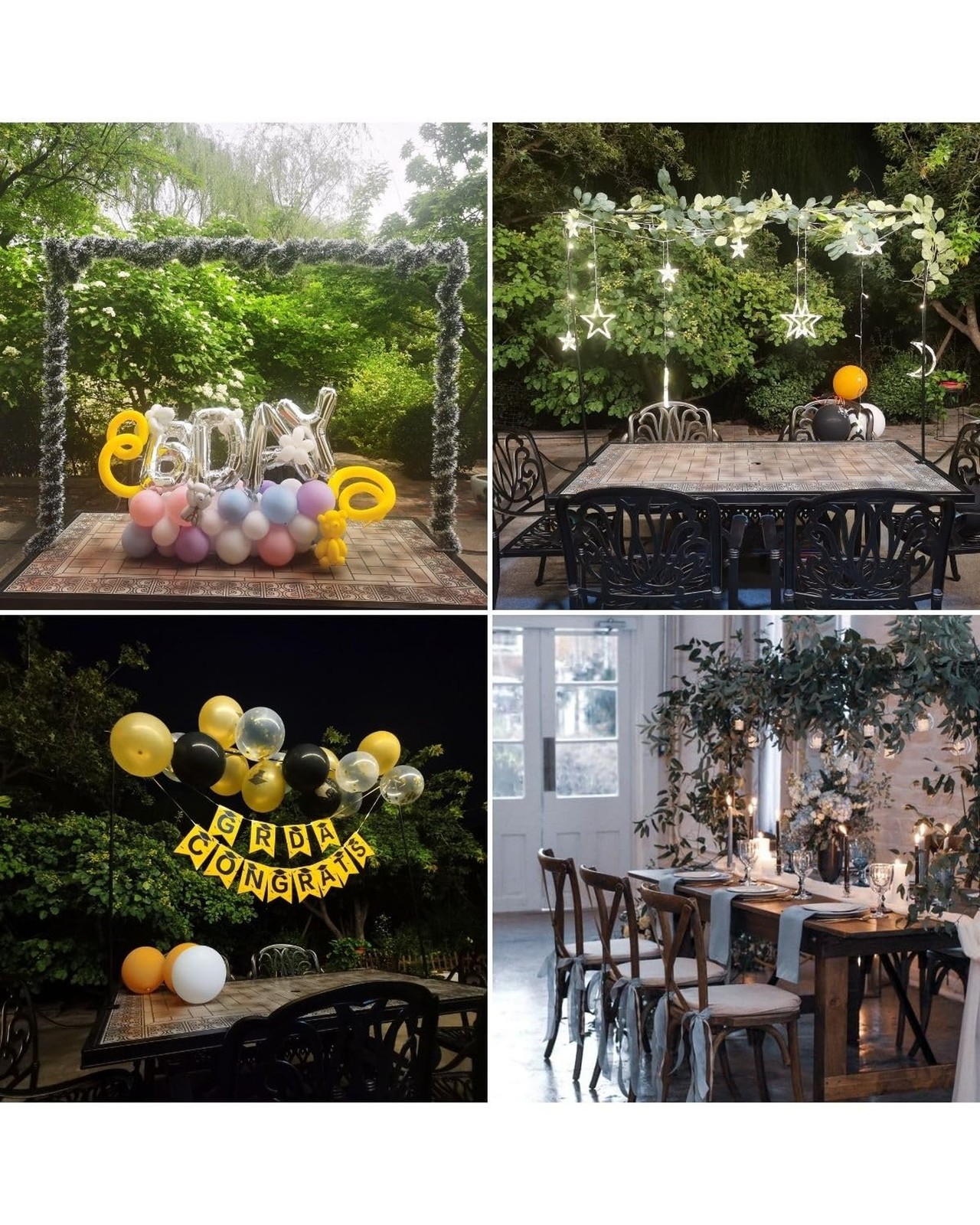 Over The Table Rod Stand with Clamps 49-102″ Adjustable Metal Balloon Arch St…