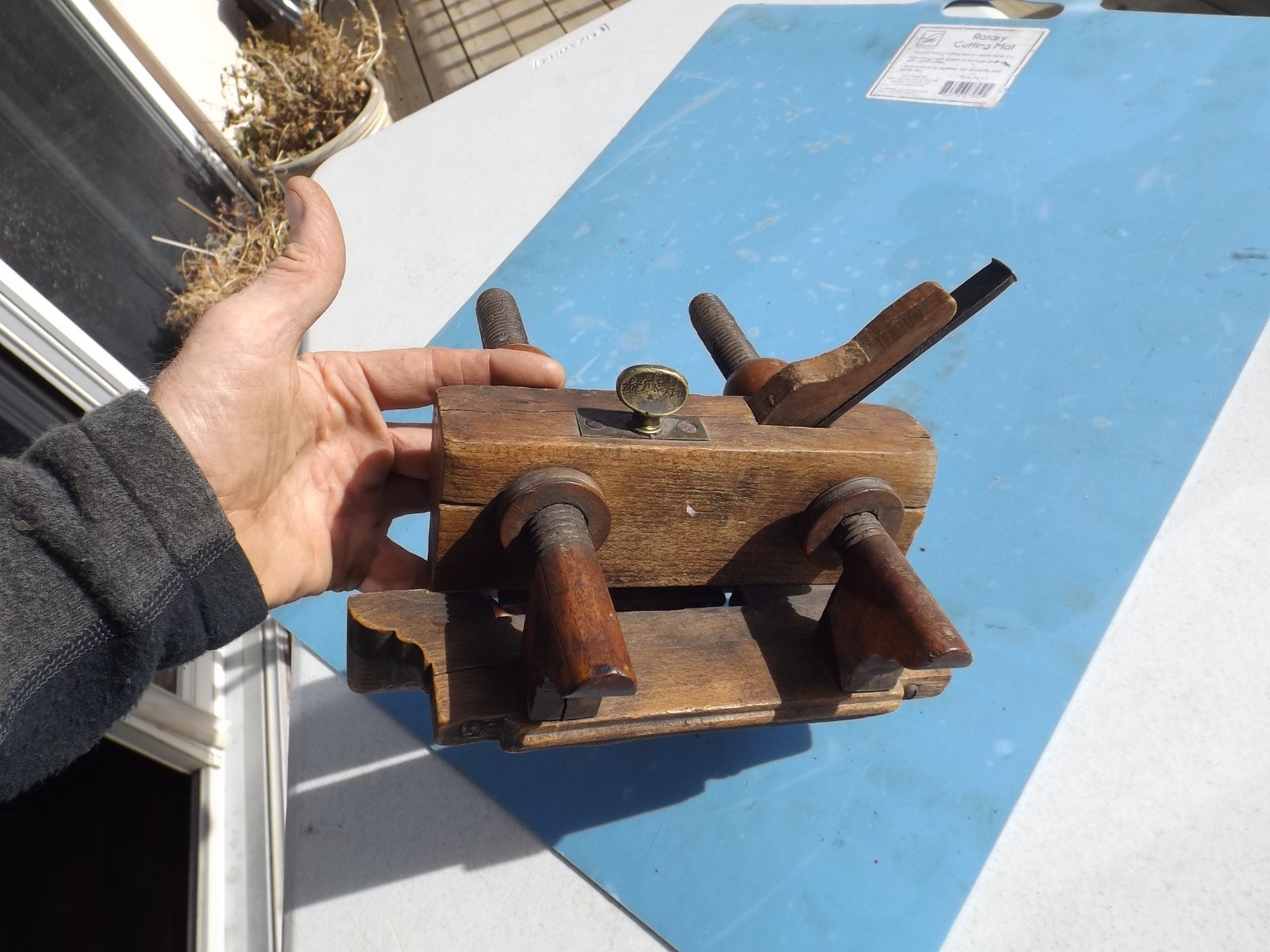 Very Rare CASEY KITCHEL & CO Plow Plane dated 1847-1856