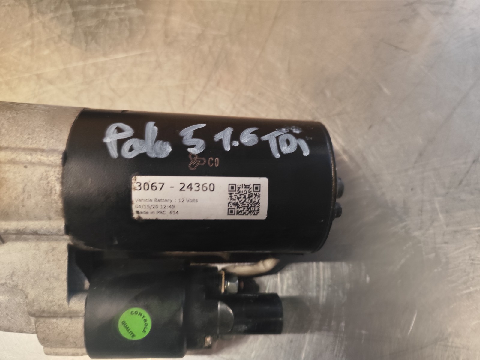STARTER VW VOLKSWAGEN POLO 5 V 1.6 TDI 3067-24360