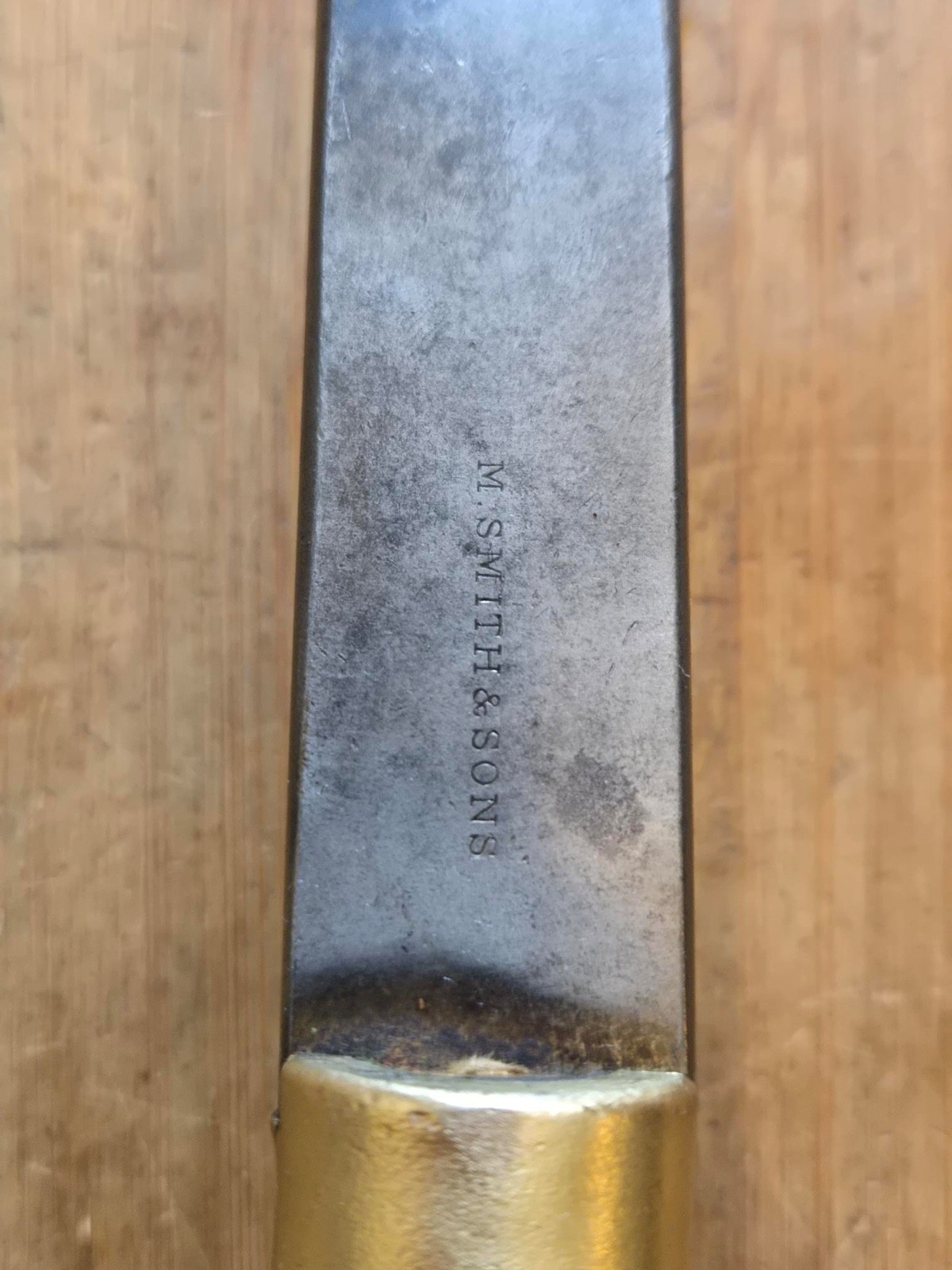 Antique M Smith & Sons Turn Screw Wooden Handle Slotted Screwdriver LARGE