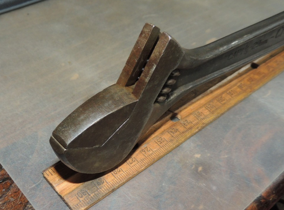 Vintage 10″ Crescent Crestoloy INDUSTRIAL Black Oxide FINISH Adjustable Wrench