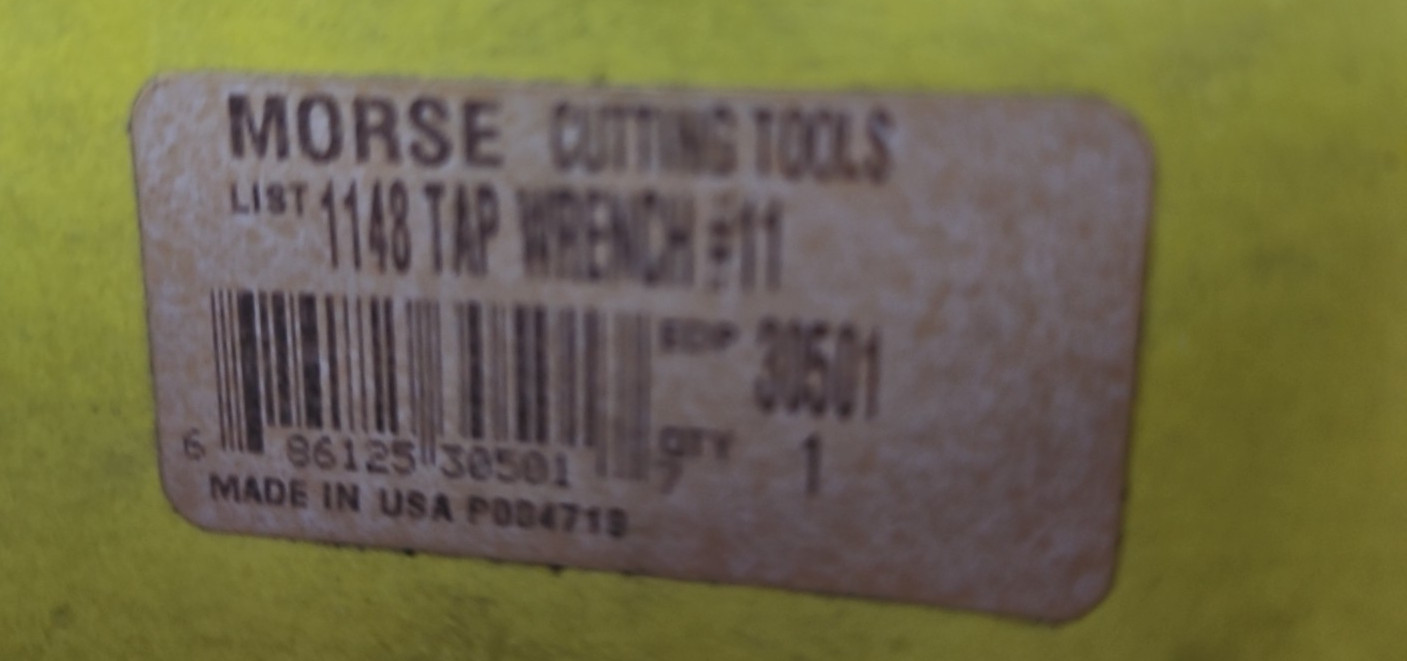 MORSE 30501 1148 TAP WRENCH #11 NOS (C)