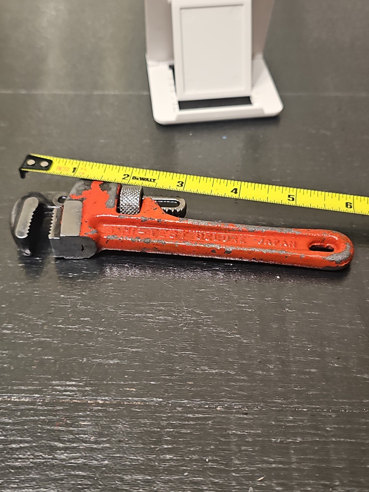Vintage Hi-Test Deluxe 6-inch Heavy-Duty Pipe Wrench Forged Steel Japan