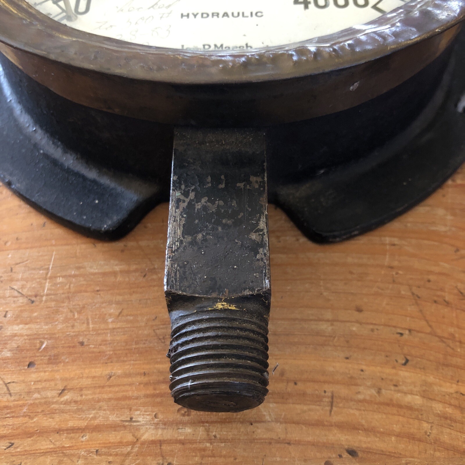 Vintage Has. P. Marsh Corp 4000 Psi Hydraulic Gauge 6 3/4”