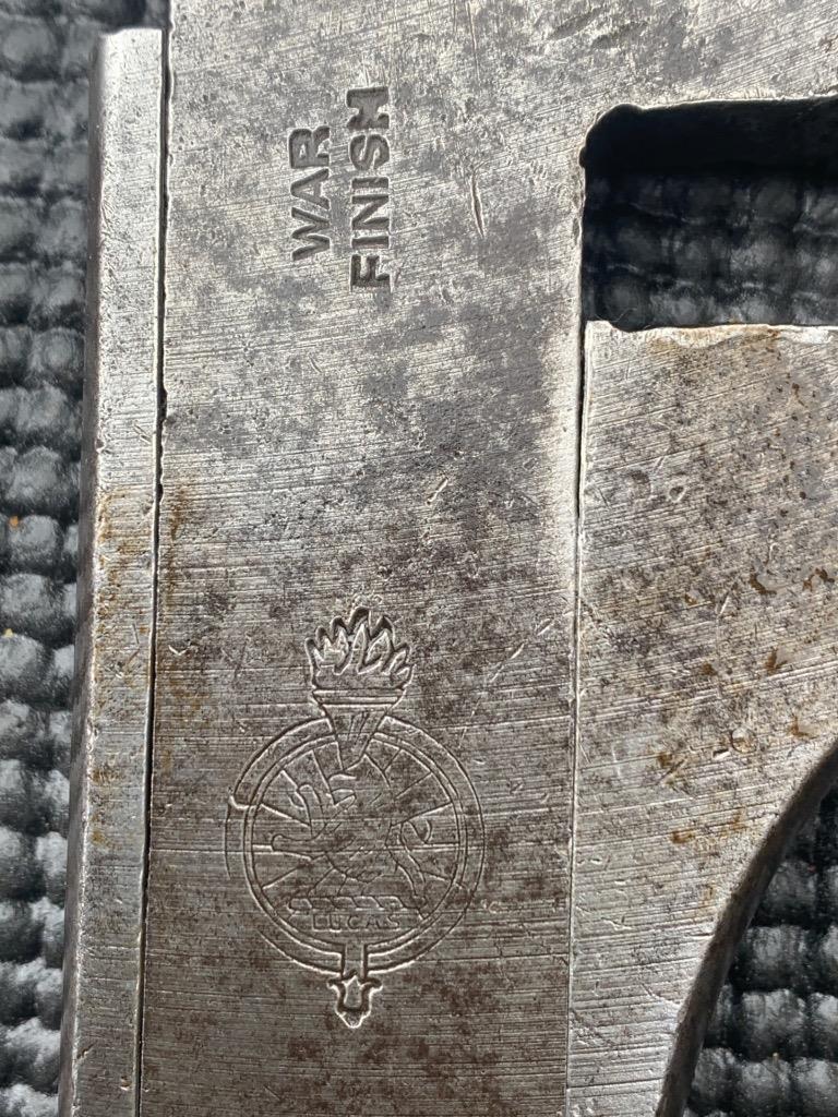 VINTAGE ENGLISH GIRDER MAJOR no 93 WAR FINISH WRENCH BY JOSEPH LUCAS