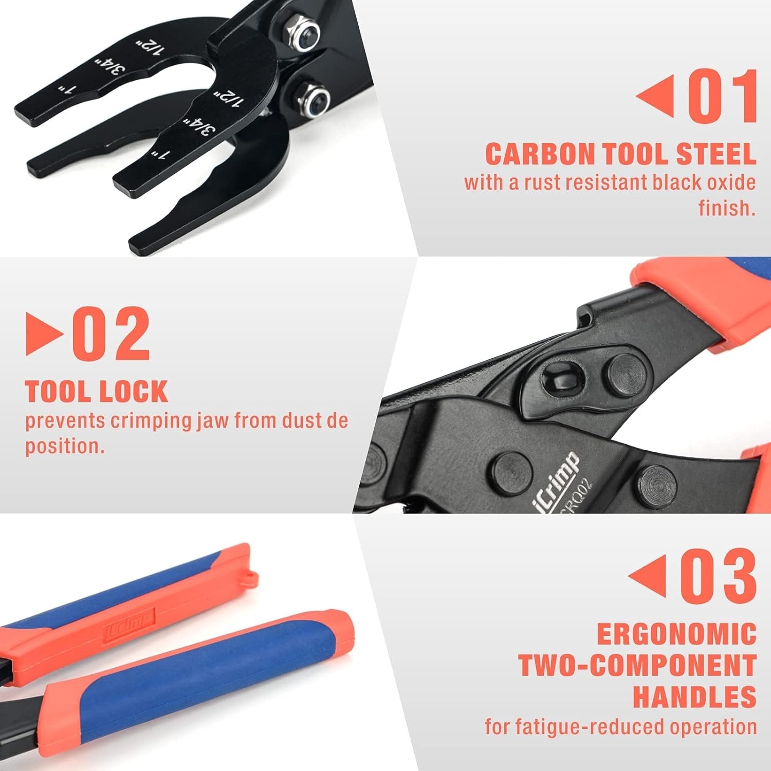 iCrimp Multi-Sized Disconnect Tool for Quick Fit Removal 1/2-3/4-1 Inch
