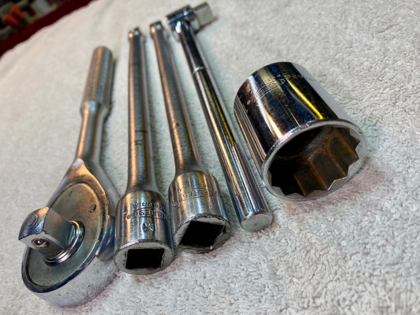 Vintage Tru-Test 5 pc. 1/2” Drive Bundle, ca. pre 1965