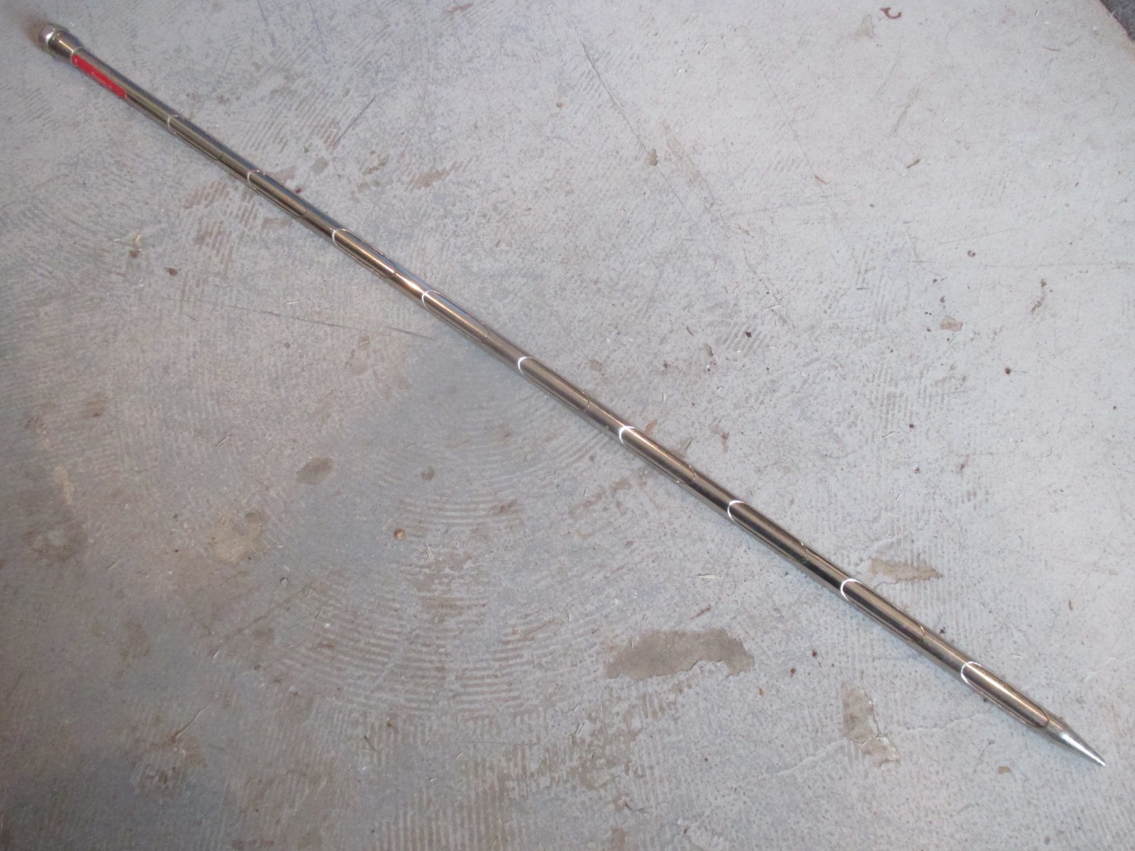 Vintage Seedburo Open Handed Aluminum 9 Hole Grain Probe Soil Sampler 29″ L #2