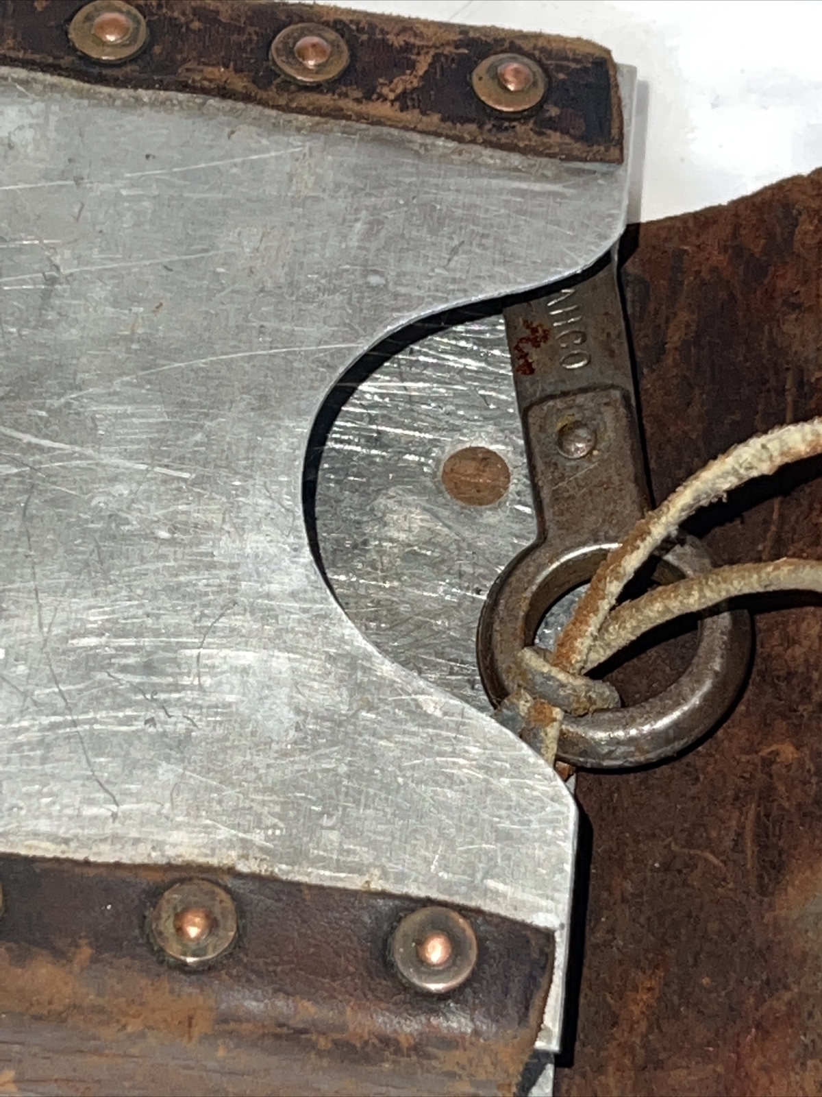 2 Man Hand Roll Up Chain Saw & Pouch Very Rare Find Antique Saws. Vintage