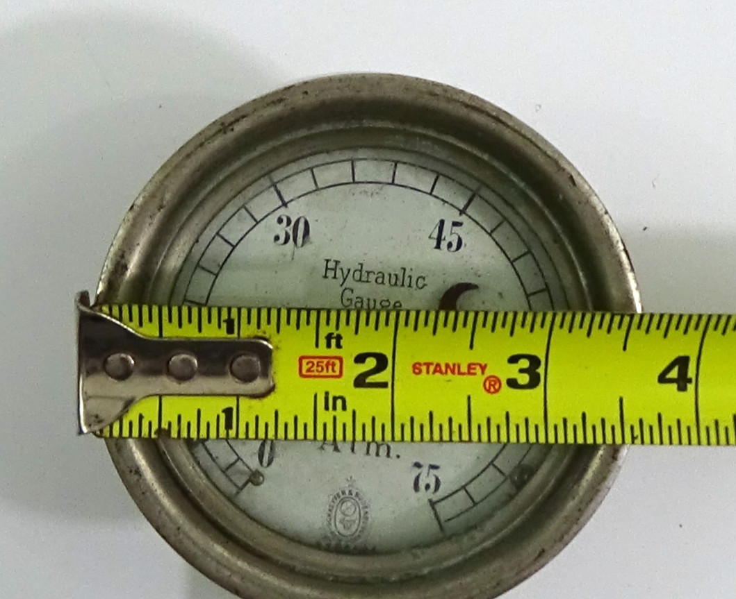 Vintage Schaeffer & Budenberg Hydraulic Gauge Atm. New York #734