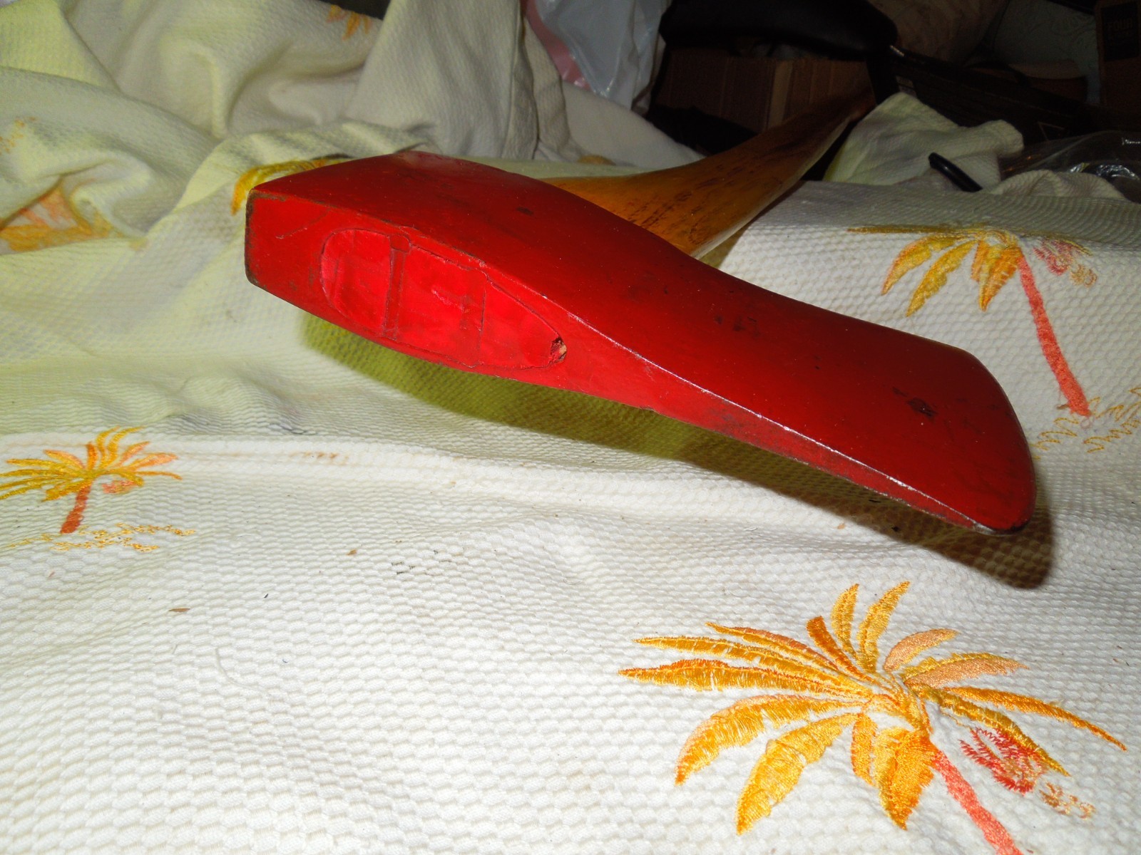 RARE VINTAGE RED HULTS BRUK SWEDEN MADE YANKEE FELLING AXE 1.75 / 4LB, 35″ NOS