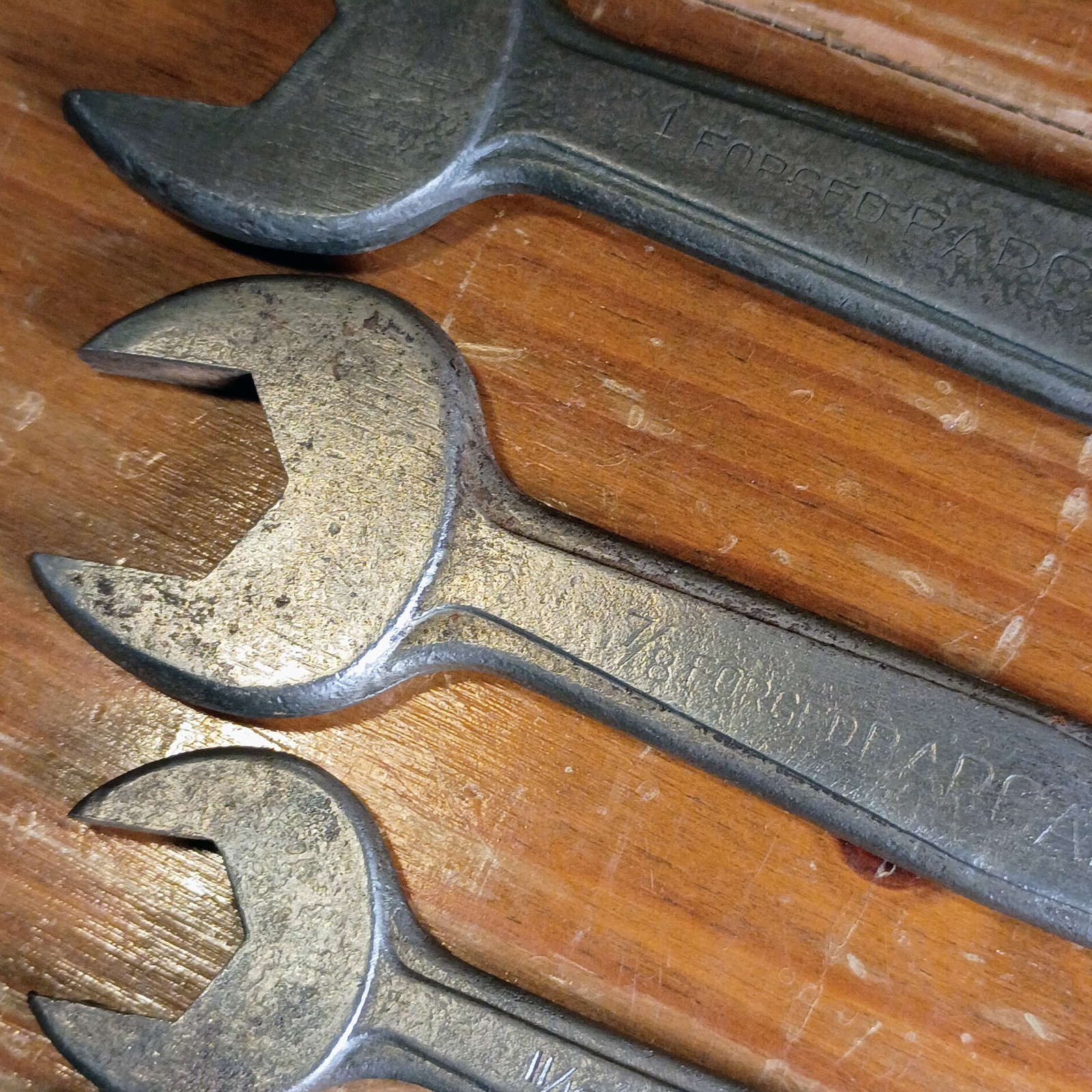 Set Of 5 Vintage Barcalo Forged In USA Open Ended Wrenches 1″ To 5/16″
