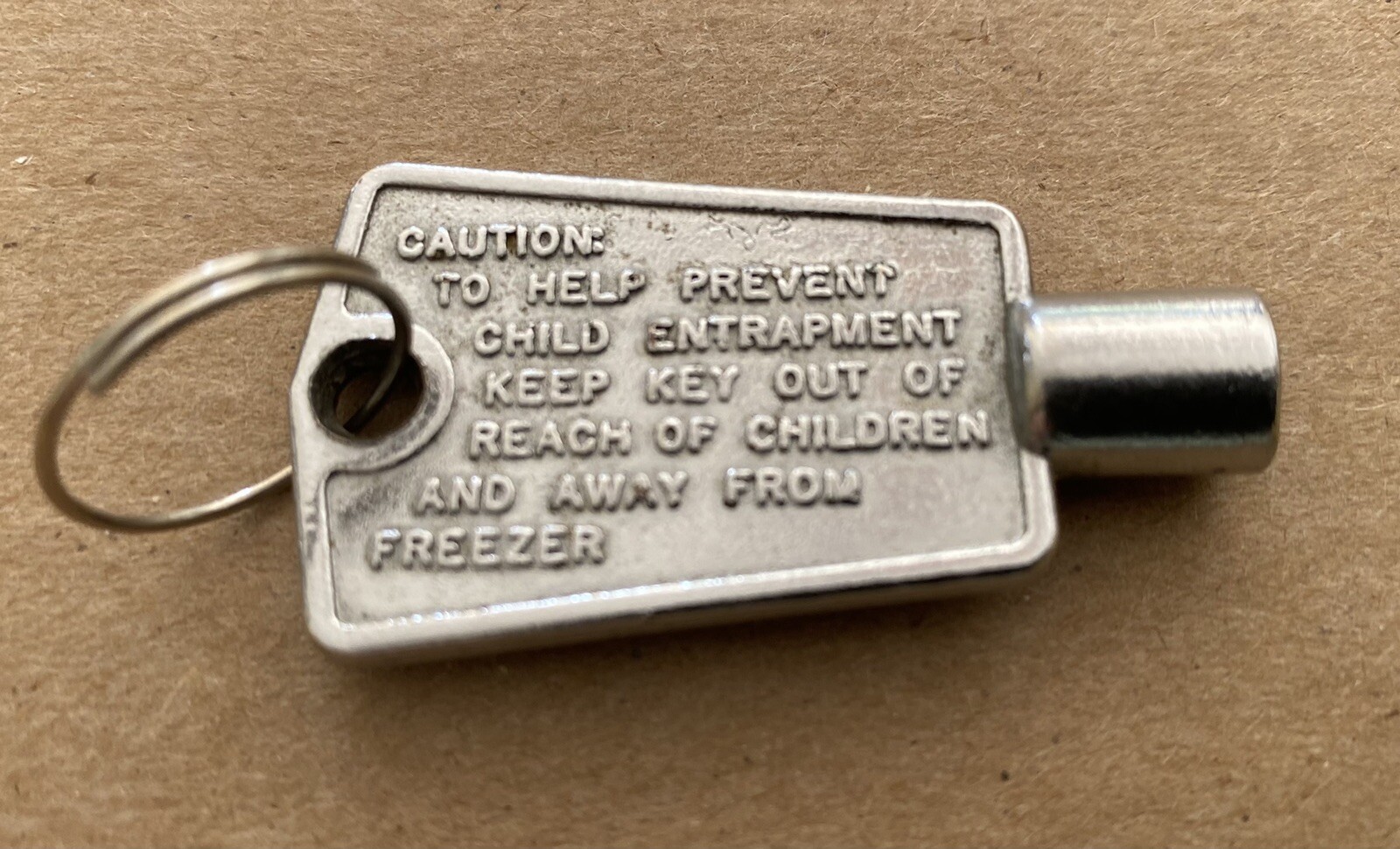 Vintage National Lock Rockford IL Chest Deep Freezer Replacement Key USA
