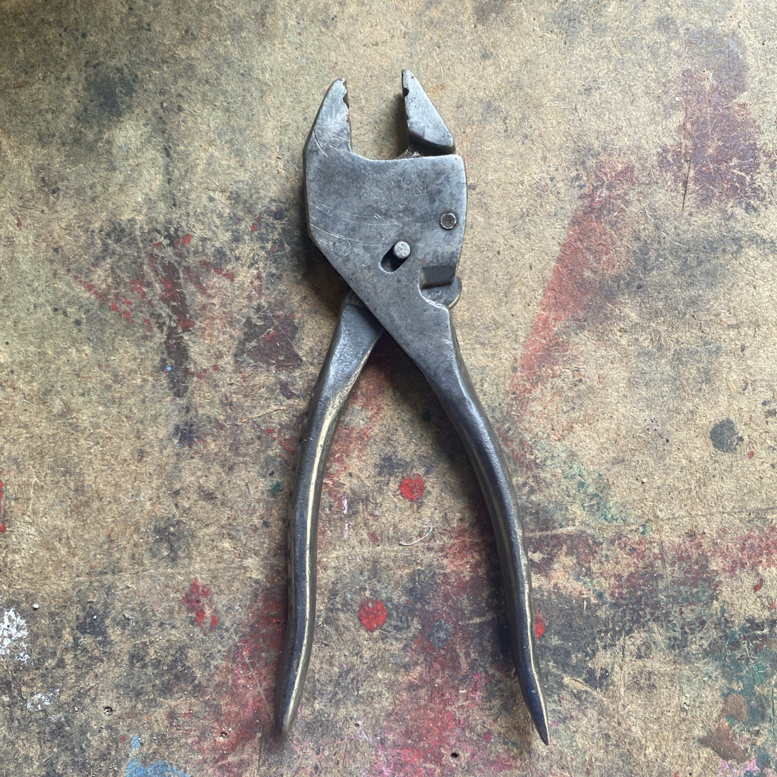 Vtg 1940 Eifel Geared Plierench 8.5″ WWII Era Plier Wrench Chicago USA Date Code