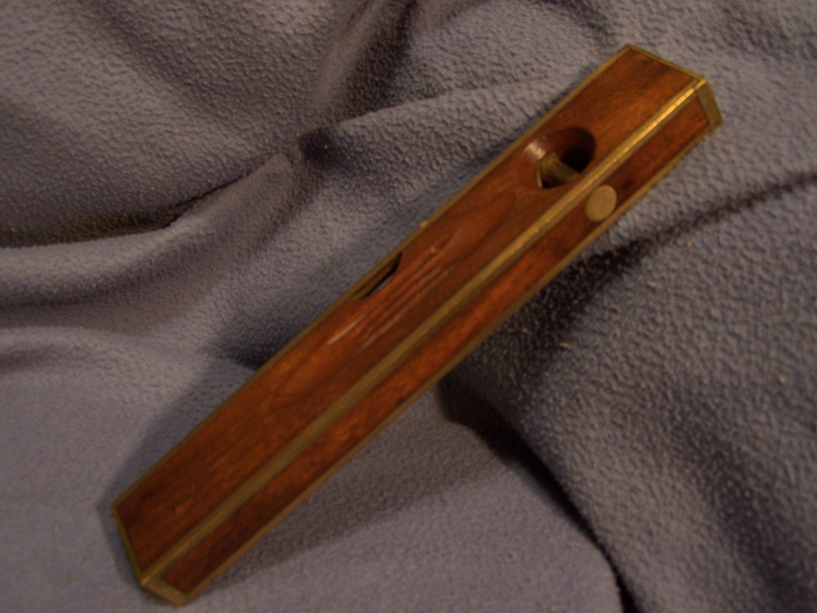 Henry Disston & Sons No 60 12 in Brass Bound Rosewood Level good bubbles