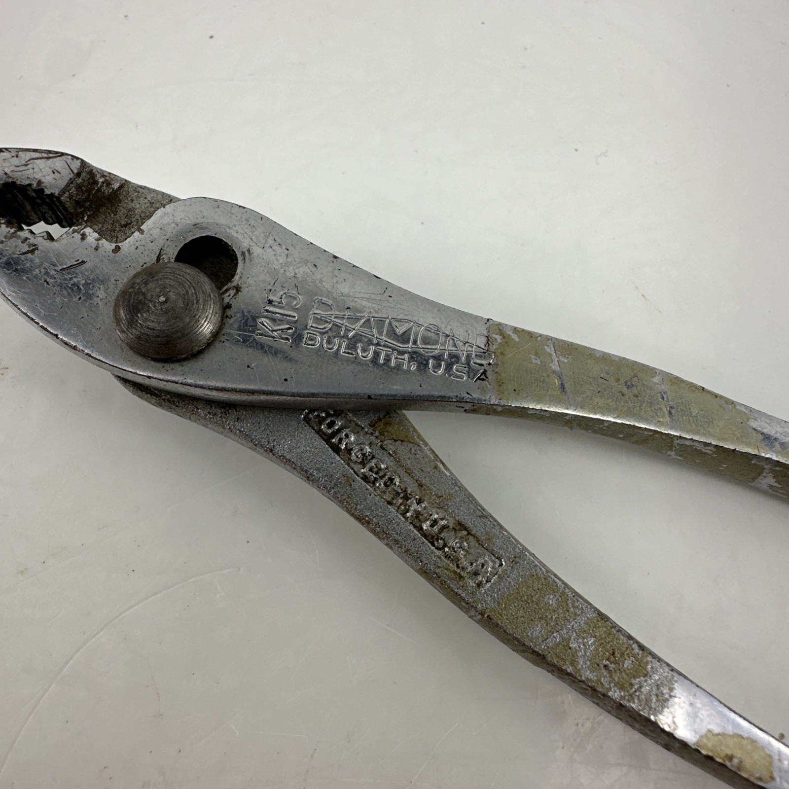 Vintage Diamond Duluth K15 Slip Joint Pliers, Made in USA