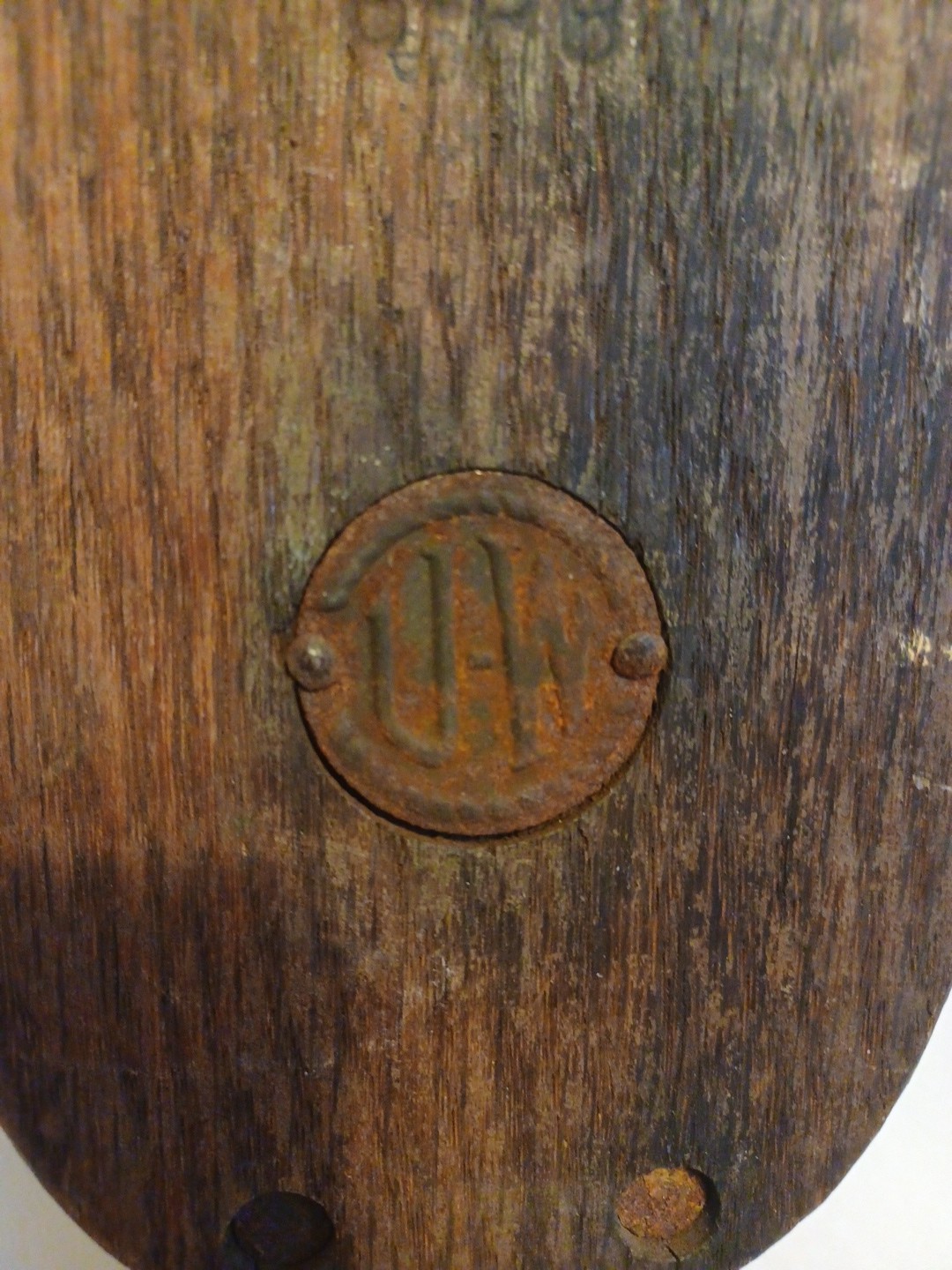 Vintage Upson-Walton block and tackle wooden pulley In Amazing Condition. Rare!