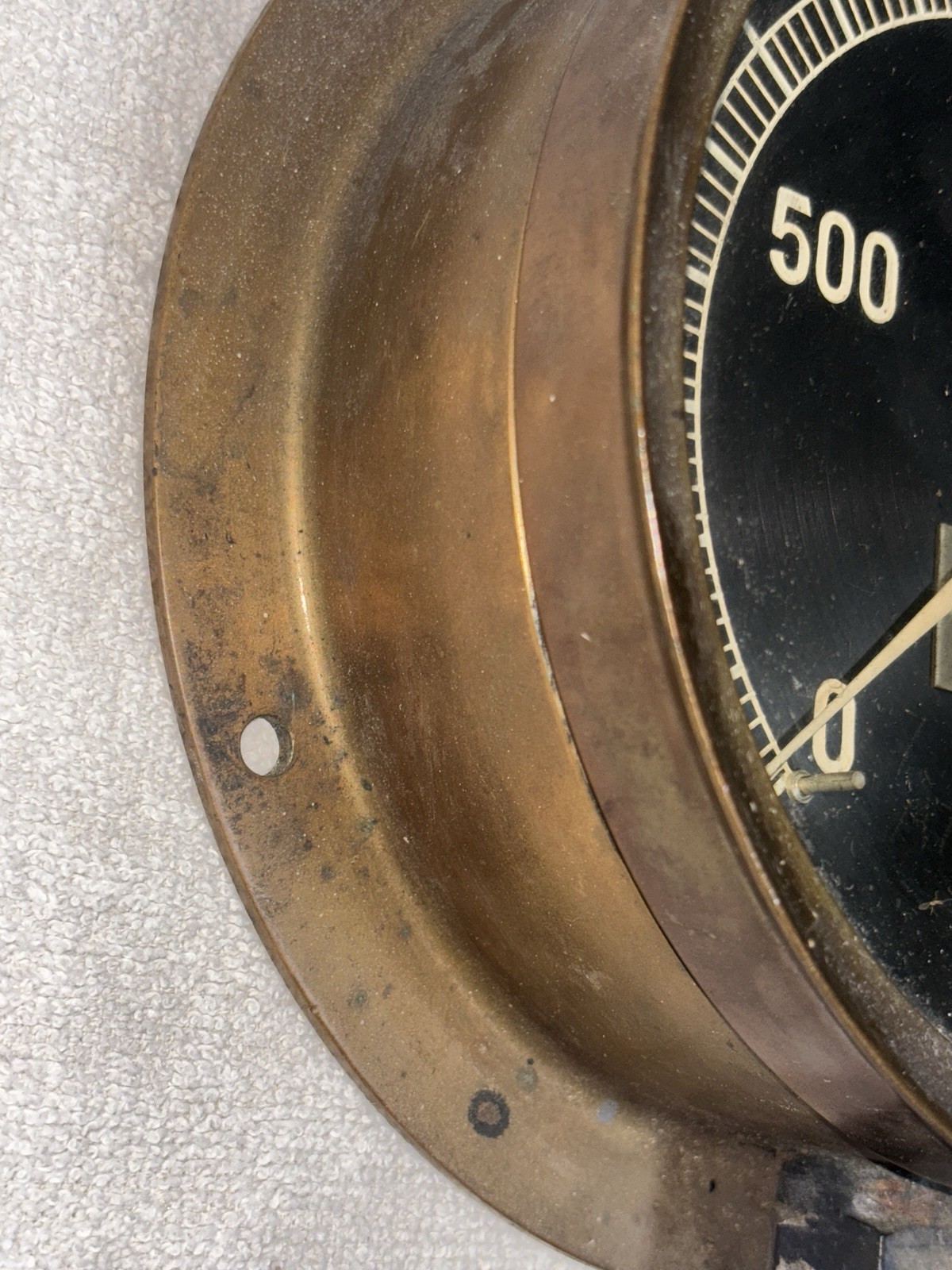 1945 Crosby Windlass Brass Gauge-Ship/Boat Anchor Winch Motor Nautical Steam